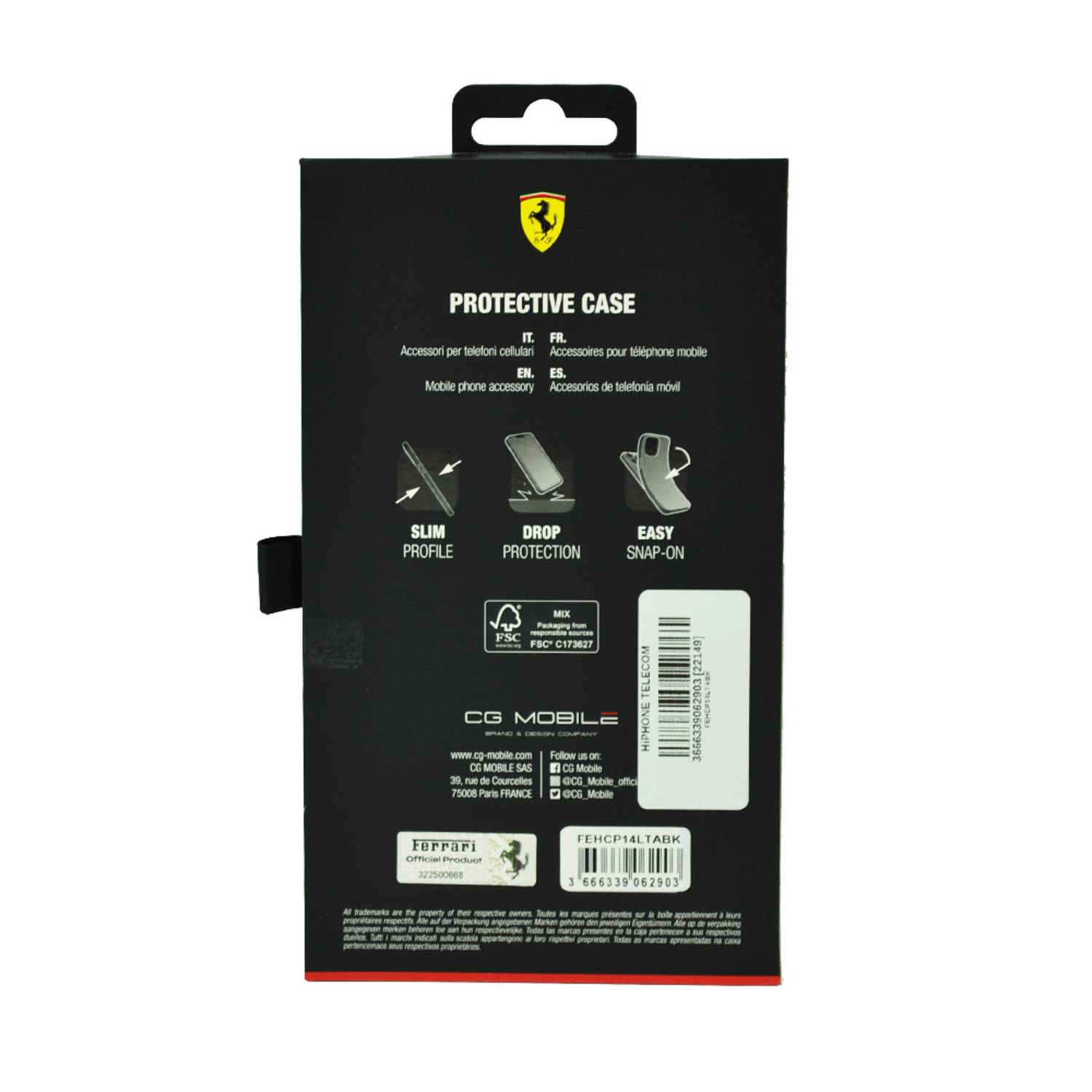 Ferrari Hc Pu Carbon Effect Case With Italian Flag Line For Iphone 14 Pro Black Ferrari Hc Pu Carbon Effect Case With Italian Flag Line For Iphone 14 Pro Black