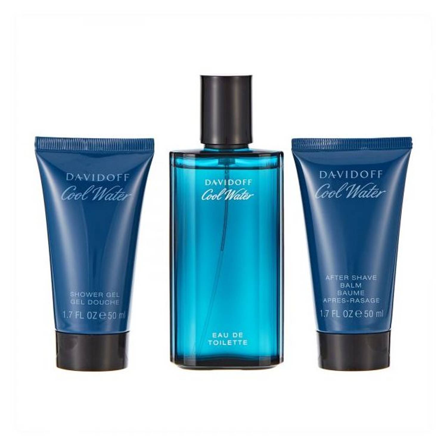 Davidoff Cool Water EDT 75ml+50ml Shower Gel+50ml After Shaving Balm Gift Set Men Davidoff Cool Water EDT 75ml+50ml Shower Gel+50ml After Shaving Balm Gift Set Men