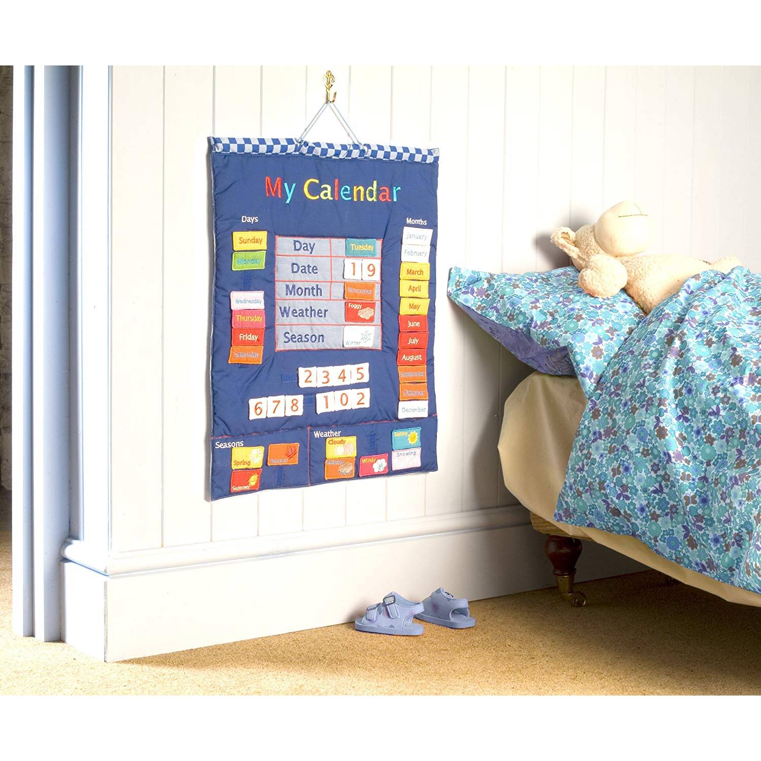Fiesta Crafts W-0124 Wall Hanging My Calendar - Blue Fiesta Crafts W-0124 Wall Hanging My Calendar - Blue