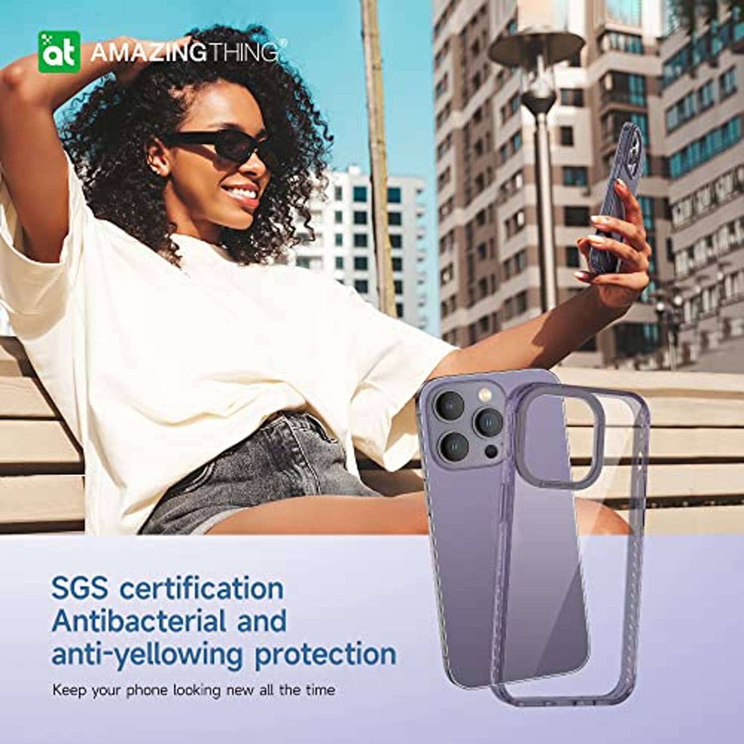 Amazing Thing Titan Pro Drop Proof designed for iPhone 14 Pro MAX case cover - Deep Purple Amazing Thing Titan Pro Drop Proof designed for iPhone 14 Pro MAX case cover - Deep Purple