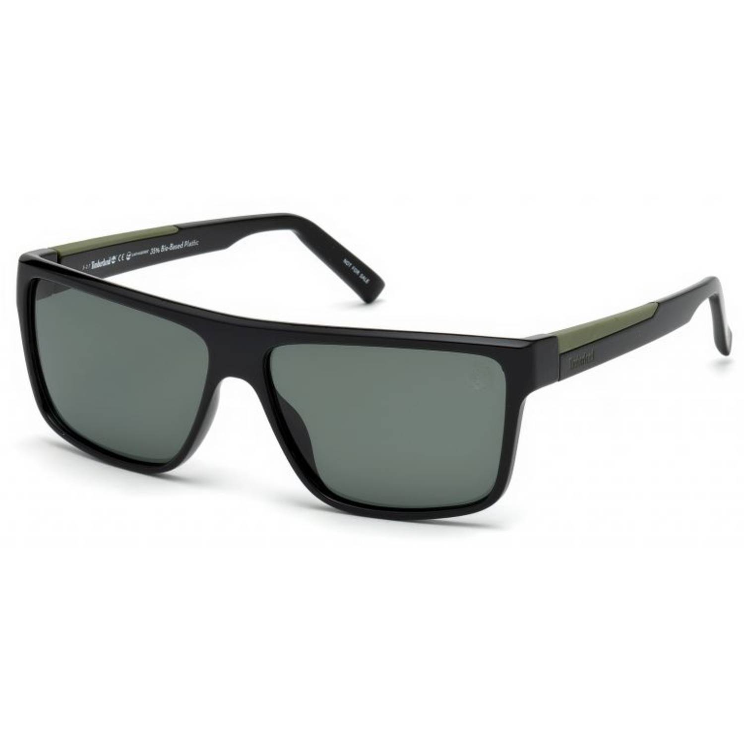 Timberland Men's Sunglasses Shiny Black/Green Timberland Men's Sunglasses Shiny Black/Green