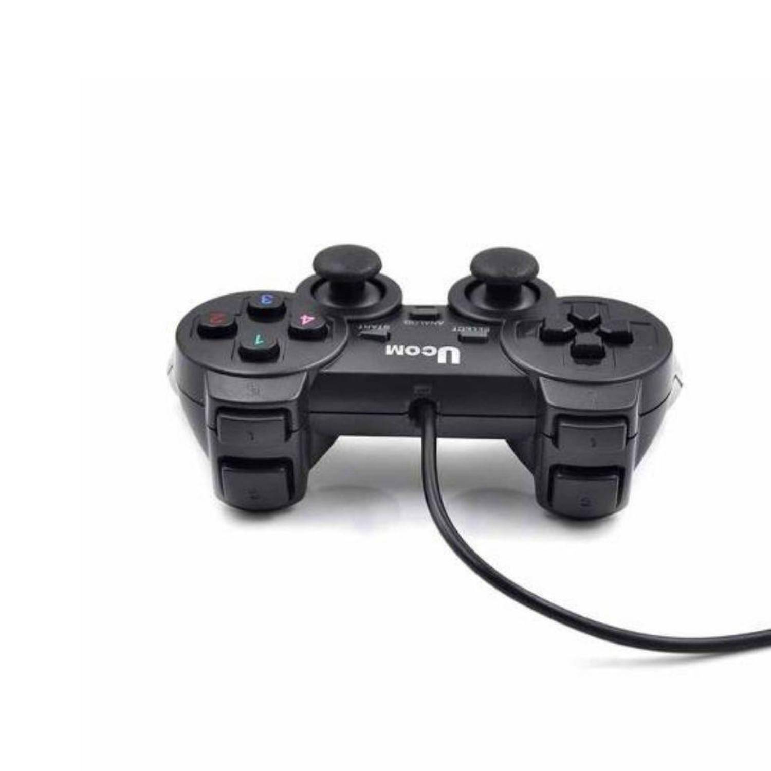 UCOM PC Dual Shock Joypad Wired USB Gaming Controller Black UCOM PC Dual Shock Joypad Wired USB Gaming Controller Black