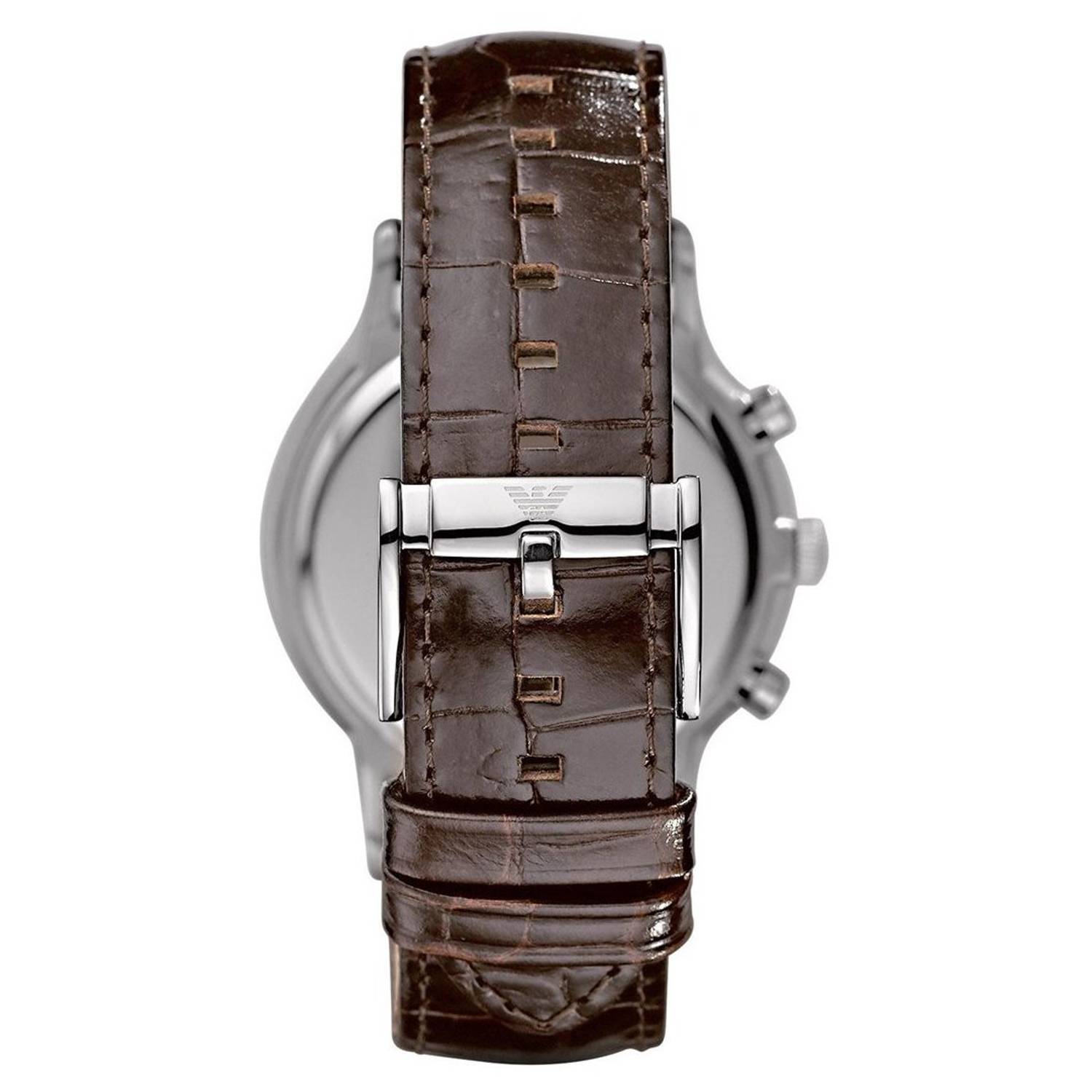 Emporio Armani Chronograph Men's Analog Leather strip Watch Emporio Armani Chronograph Men's Analog Leather strip Watch