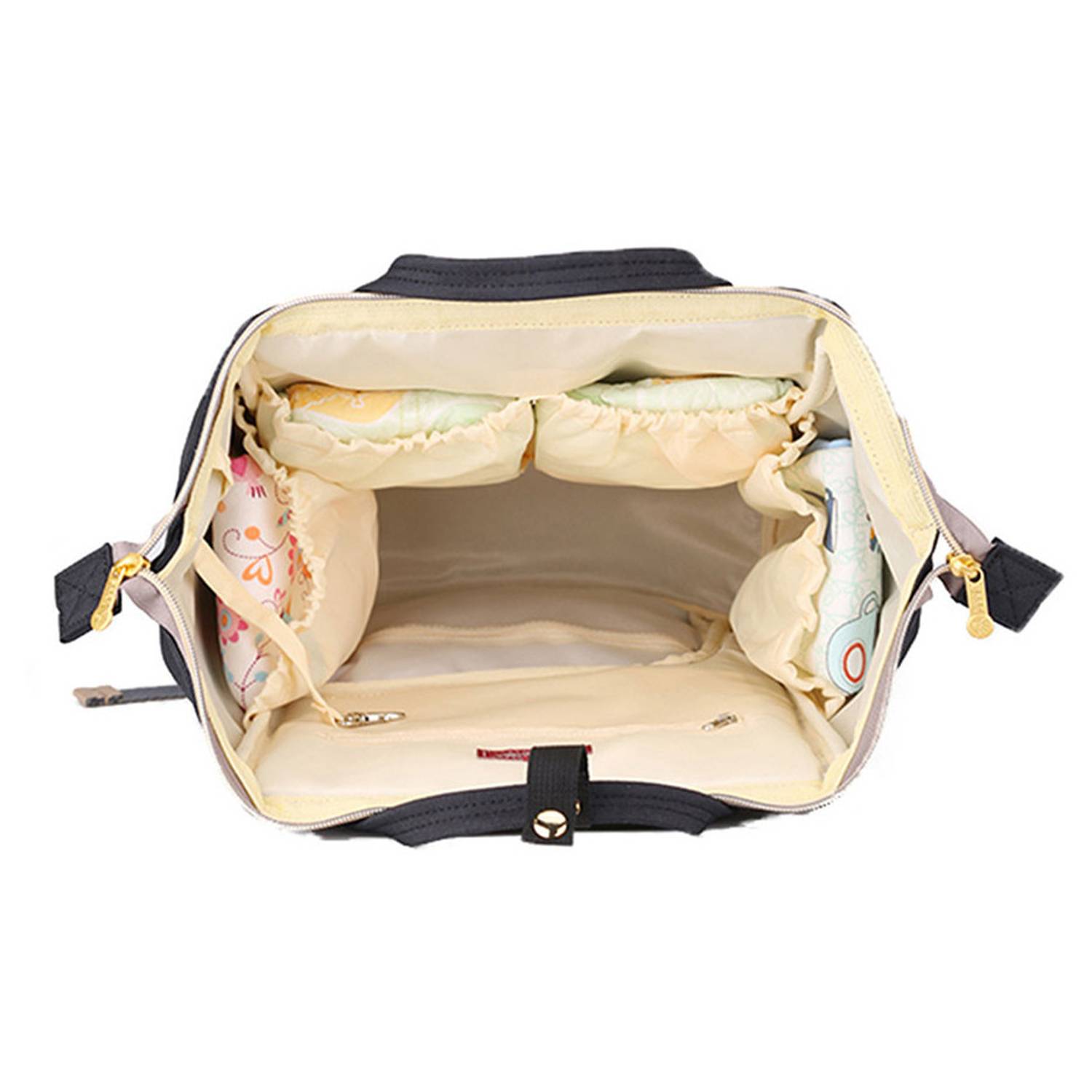 Sunveno Diaper Bag with USB Black Sunveno Diaper Bag with USB Black