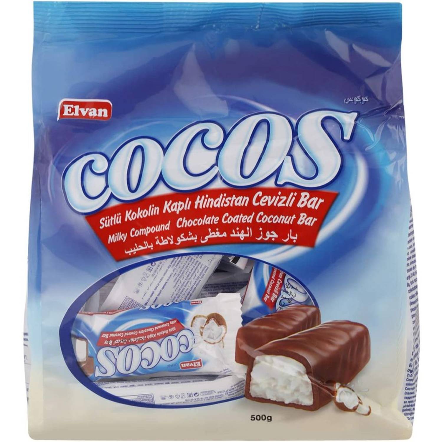 Elvan Cocos Bag Coconut Bar 500 gm Elvan Cocos Bag Coconut Bar 500 gm