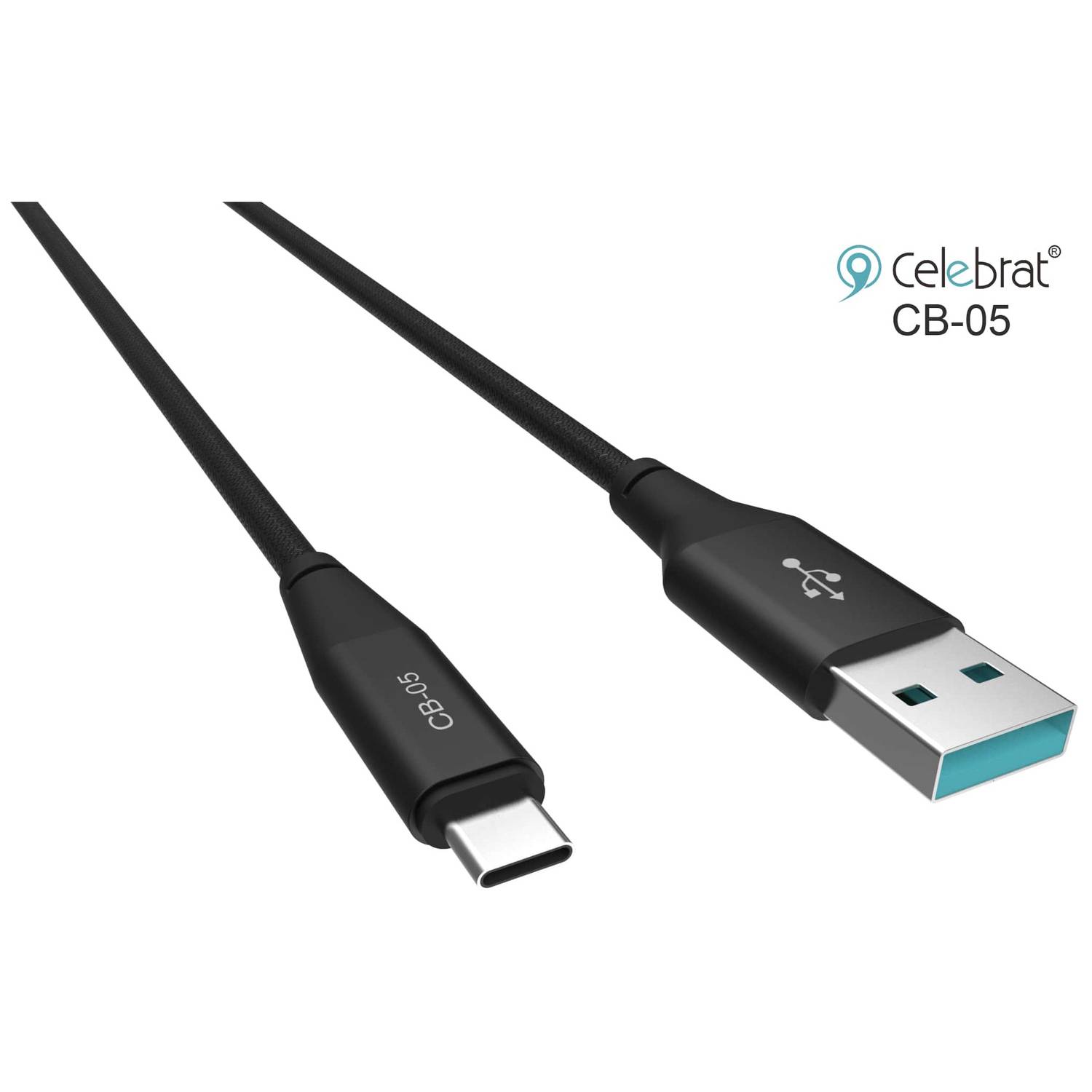 Celebrat Type C Cable 1m Black - CB05T Celebrat Type C Cable 1m Black - CB05T