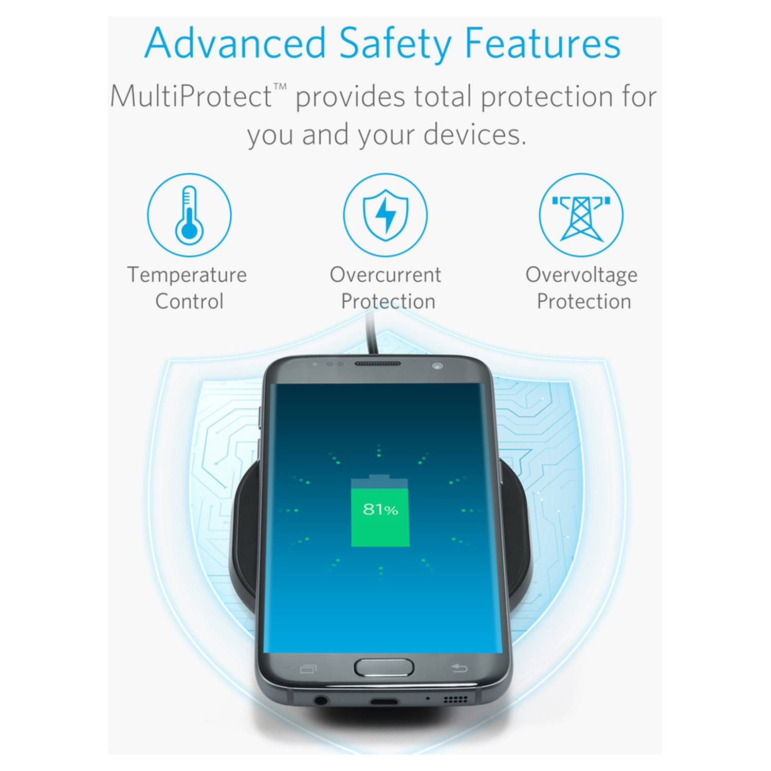 Anker Powerport Wireless Charging Pad Black Anker Powerport Wireless Charging Pad Black