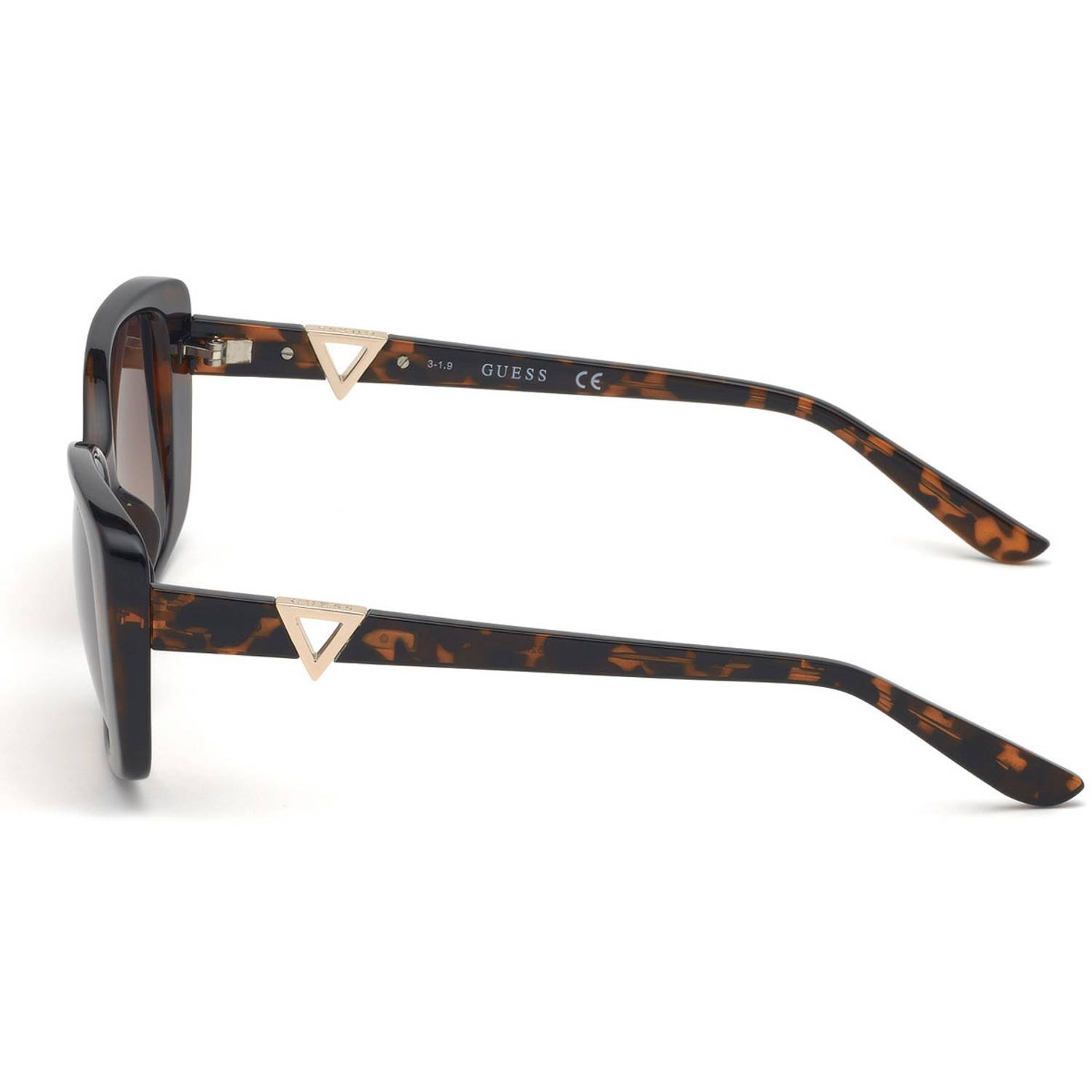 Guess Havana Plastic Non-Polarized Women Sunglasses GU763152F53 Guess Havana Plastic Non-Polarized Women Sunglasses GU763152F53