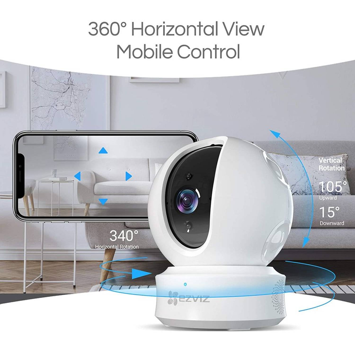 Ezviz C6CN 1080p Pan-Tilt Wifi Internet Camera and Contec TP500 Thermometer Ezviz C6CN 1080p Pan-Tilt Wifi Internet Camera and Contec TP500 Thermometer