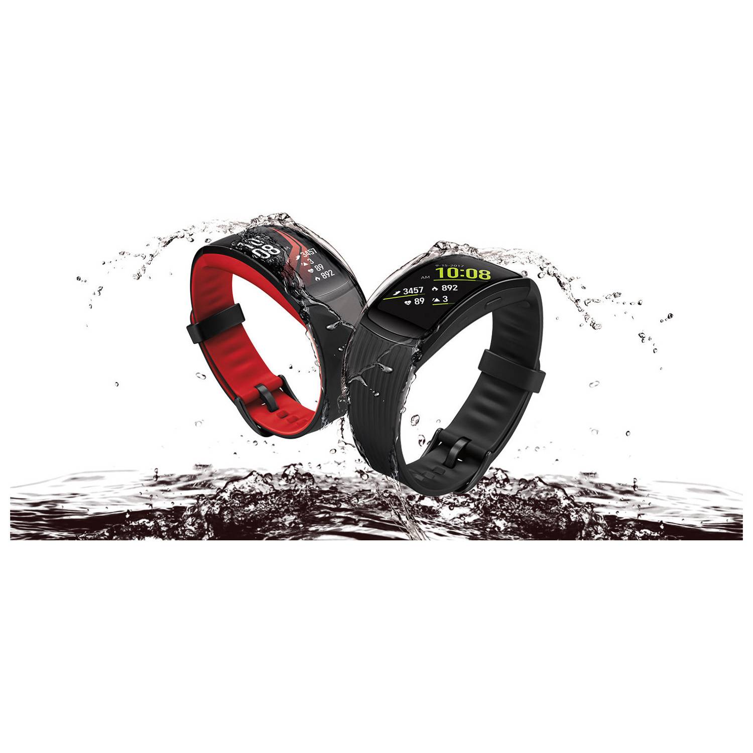 سوار ساعة يد رياضية سامسونج جير فيت2 برو أسود SM-R365 سوار ساعة يد رياضية سامسونج جير فيت2 برو أسود SM-R365