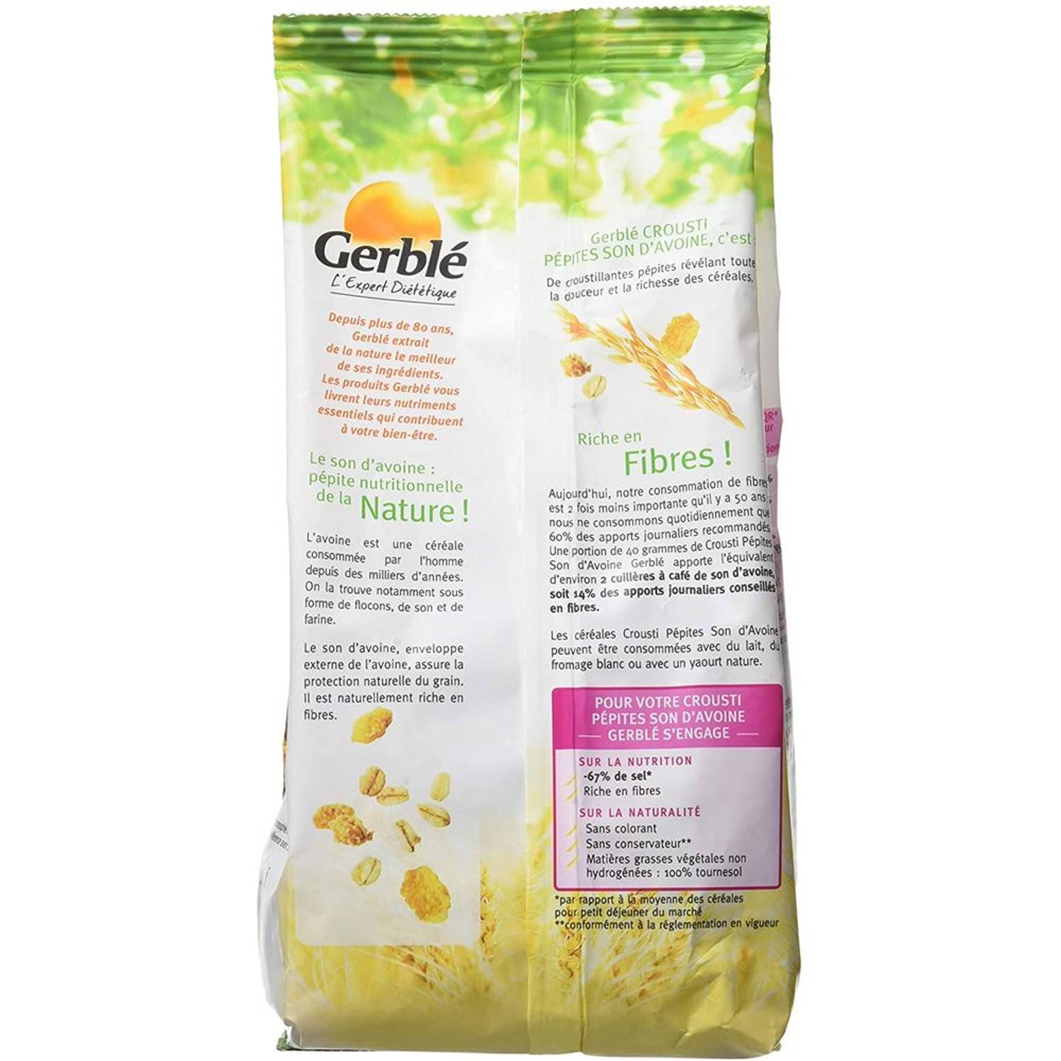 Gerble Crispy Oat Bran Chips 375g Gerble Crispy Oat Bran Chips 375g