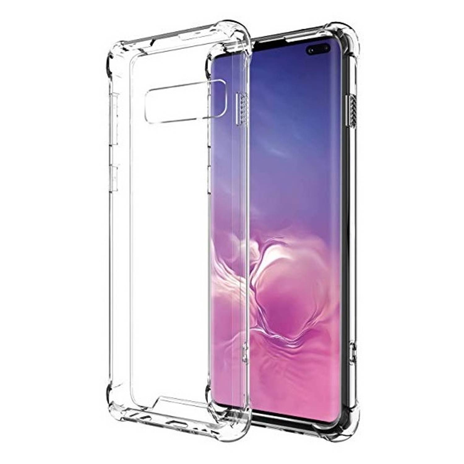 Hyphen Clear Case + TG Screen Protector For Galaxy S10 Plus Hyphen Clear Case + TG Screen Protector For Galaxy S10 Plus