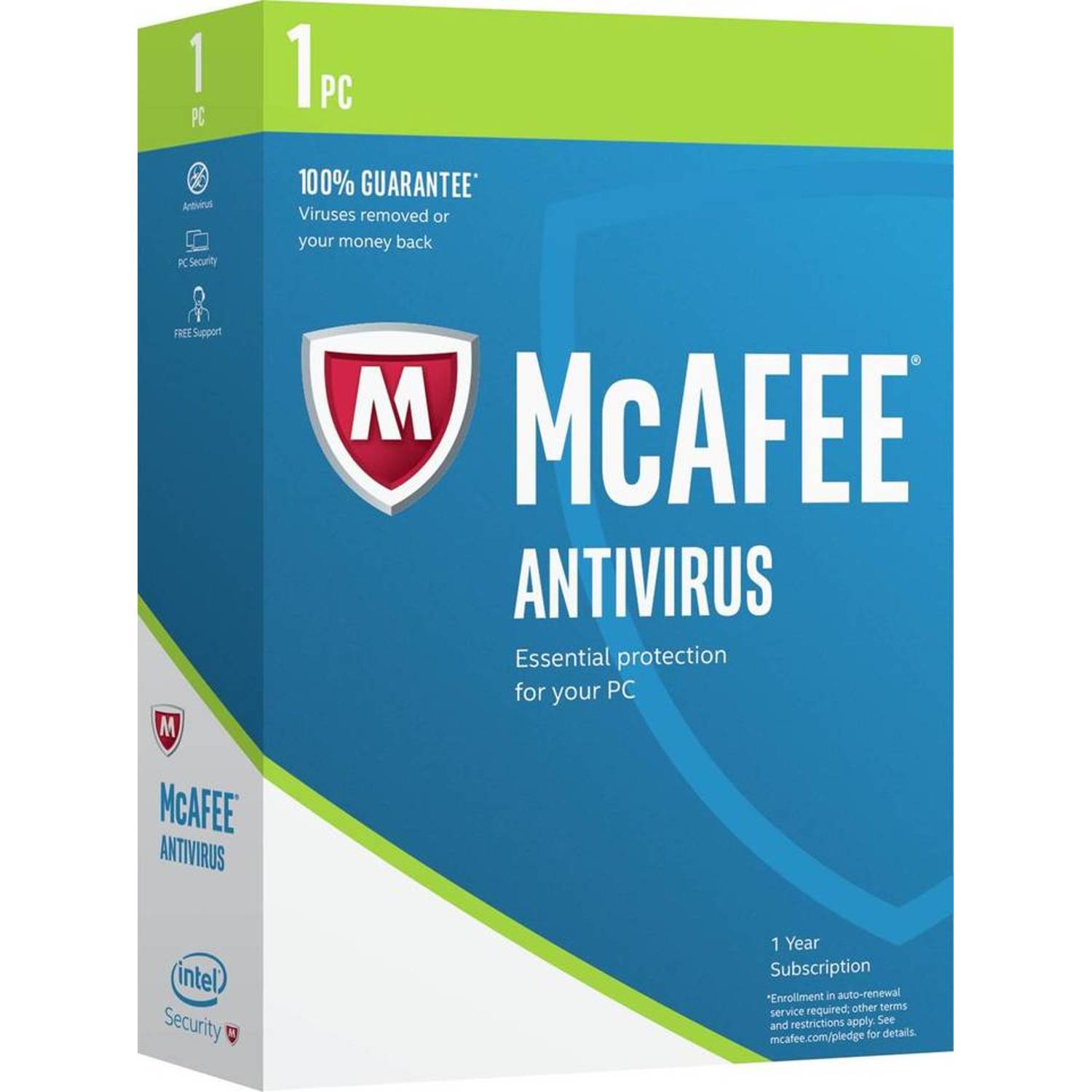 McAfee Antivirus 2017 Software 1User McAfee Antivirus 2017 Software 1User