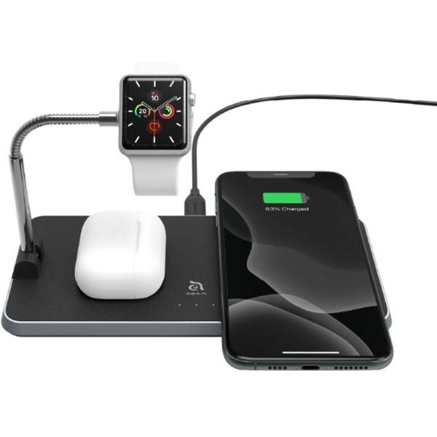 Adam Elements OMNIA Q3 3-in-1 Wireless Charging Station Black Adam Elements OMNIA Q3 3-in-1 Wireless Charging Station Black