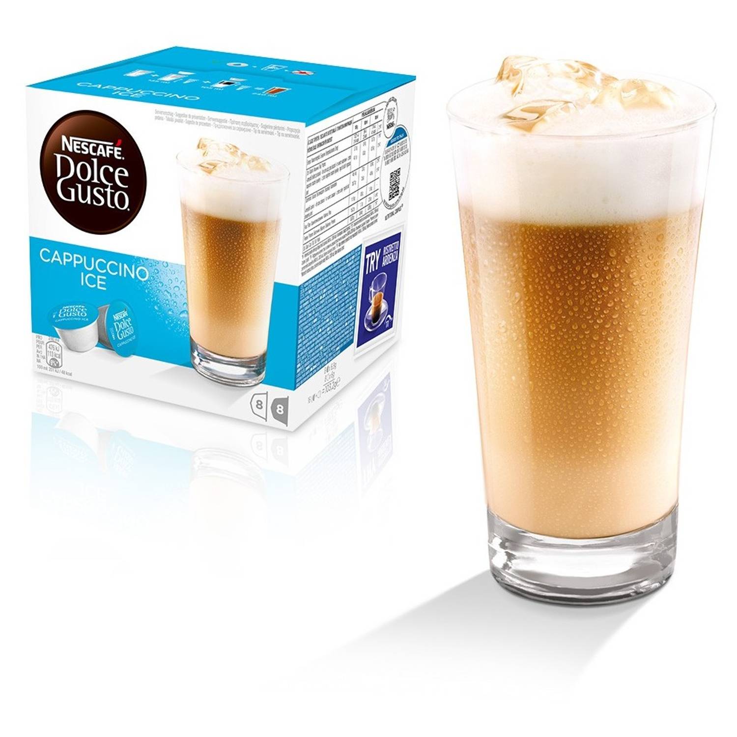 Nescafe Dolce Gusto Cappuccino Ice Coffee Capsules (16 Capsules 8 Cups) Nescafe Dolce Gusto Cappuccino Ice Coffee Capsules (16 Capsules 8 Cups)