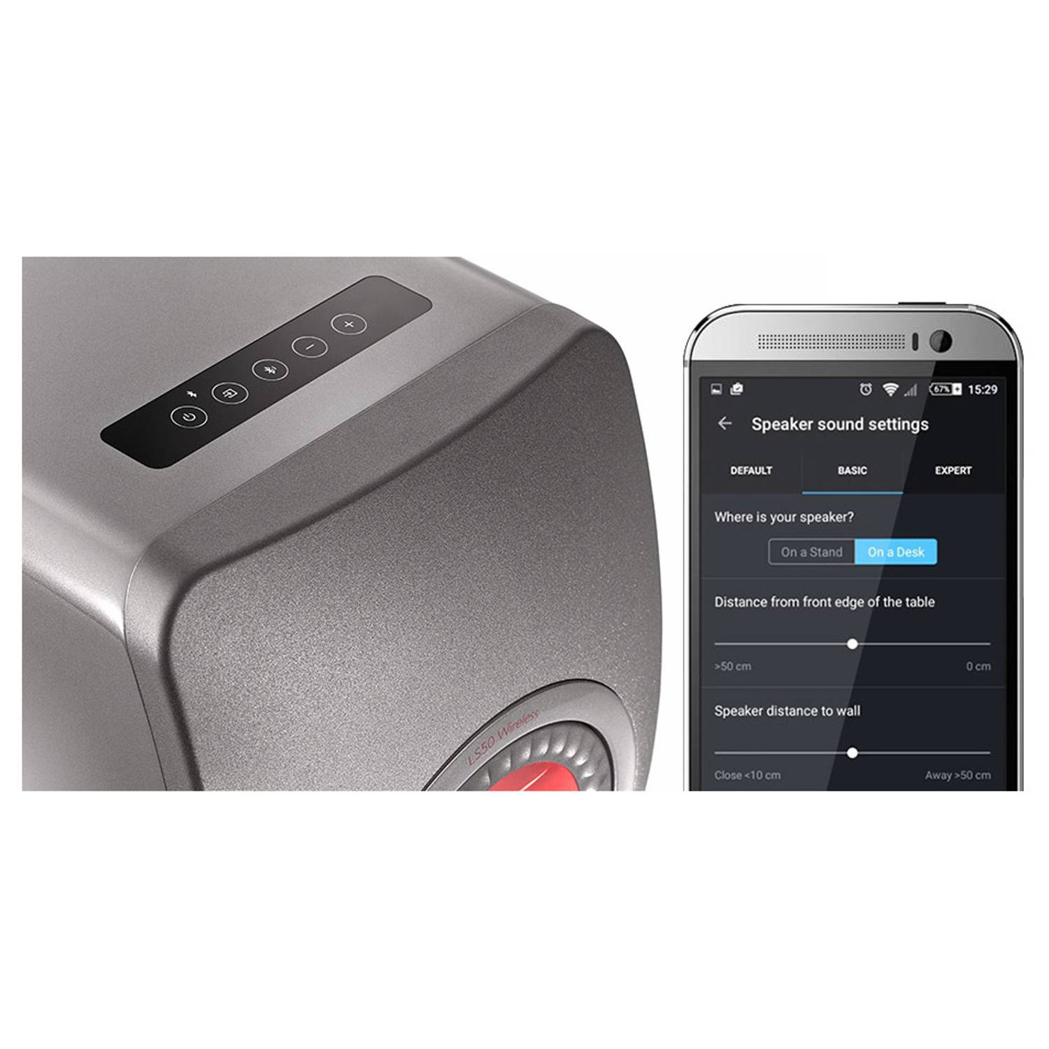 KEF LS50 Wireless Bookshelf Speaker - Titanium (Pair) KEF LS50 Wireless Bookshelf Speaker - Titanium (Pair)