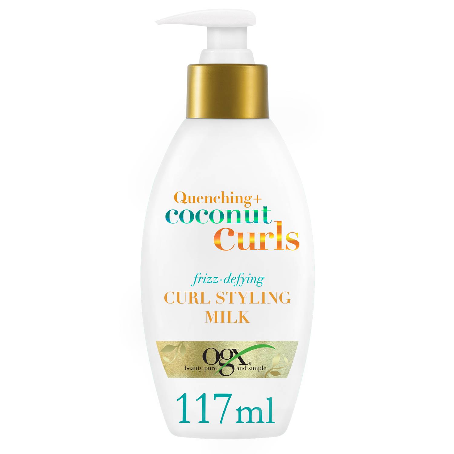 OGX Hair Milk Quenching + Coconut Curls Frizz-Defying Curl Styling Milk 177ml - Pack of 2 Pieces (Bundle Offer) OGX Hair Milk Quenching + Coconut Curls Frizz-Defying Curl Styling Milk 177ml - Pack of 2 Pieces (Bundle Offer)