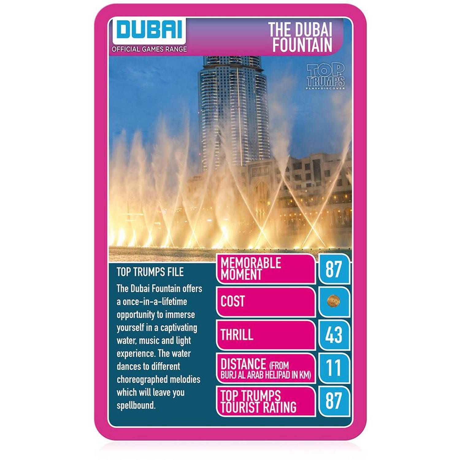 Winning Moves 5036905037341 Dubai 30 Cool Things to Do Top Trumps Card Game Winning Moves 5036905037341 Dubai 30 Cool Things to Do Top Trumps Card Game