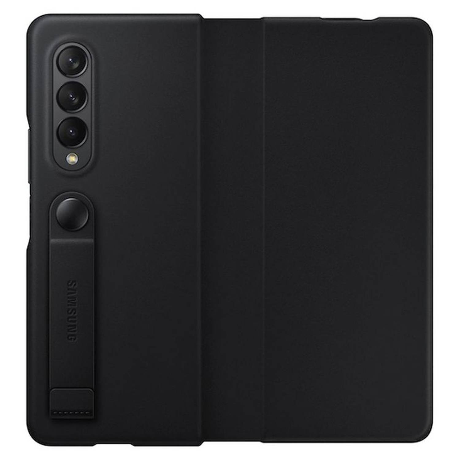 Samsung Galaxy Z Fold3 5G Leather Flip Stand Cover Black Samsung Galaxy Z Fold3 5G Leather Flip Stand Cover Black
