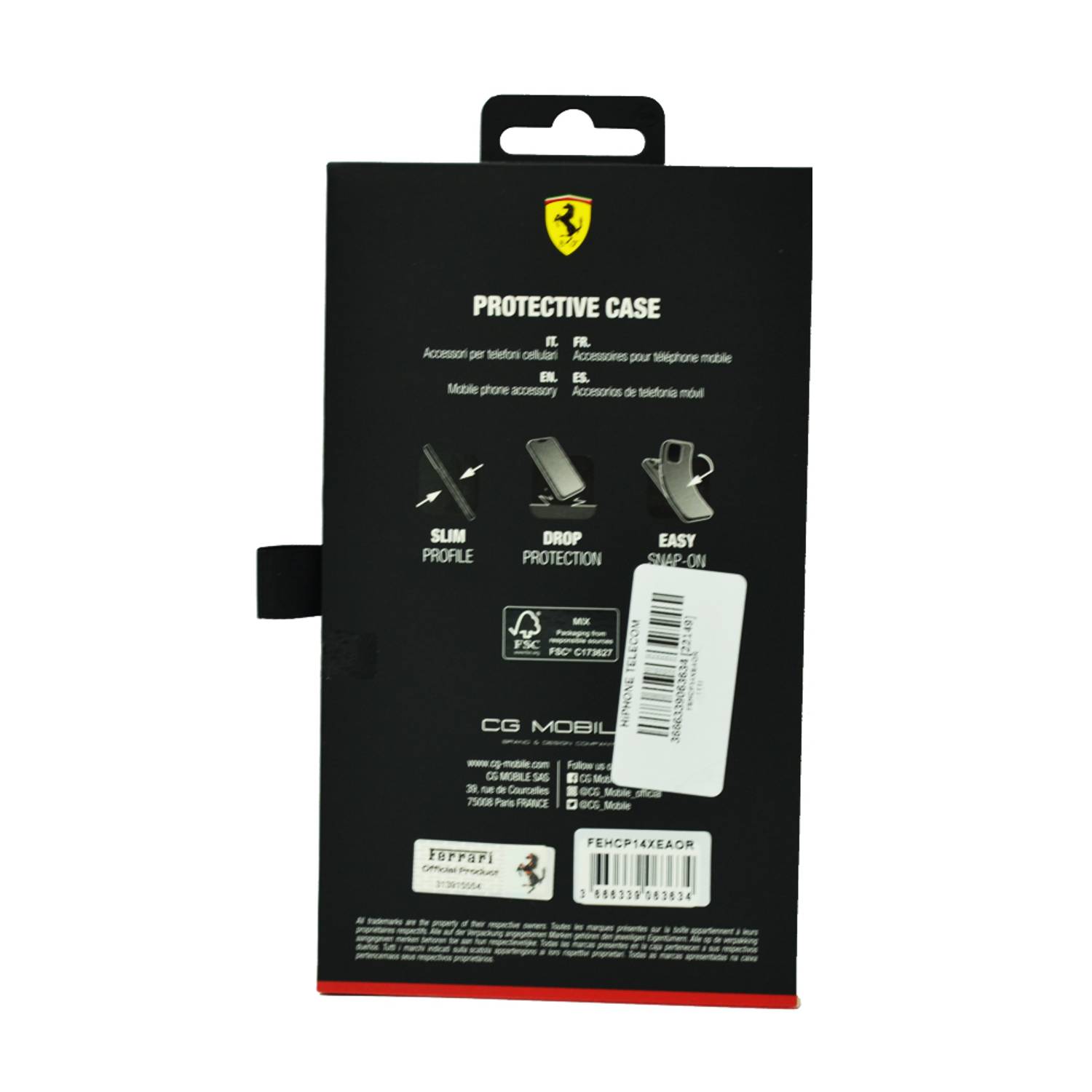 Ferrari Gradient Pc/Tpu Case With Allover Scuderia & Dyed Bumper For Iphone 14 Pro Max Red Ferrari Gradient Pc/Tpu Case With Allover Scuderia & Dyed Bumper For Iphone 14 Pro Max Red