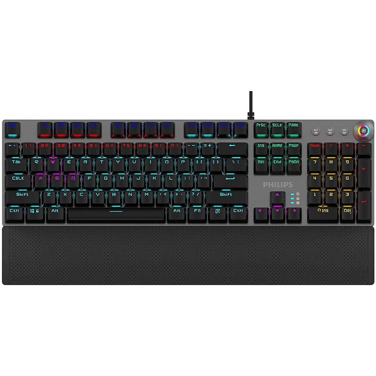 Philips Black Spk8614 Wired Gaming Keyboard Dual Mode Philips Black Spk8614 Wired Gaming Keyboard Dual Mode