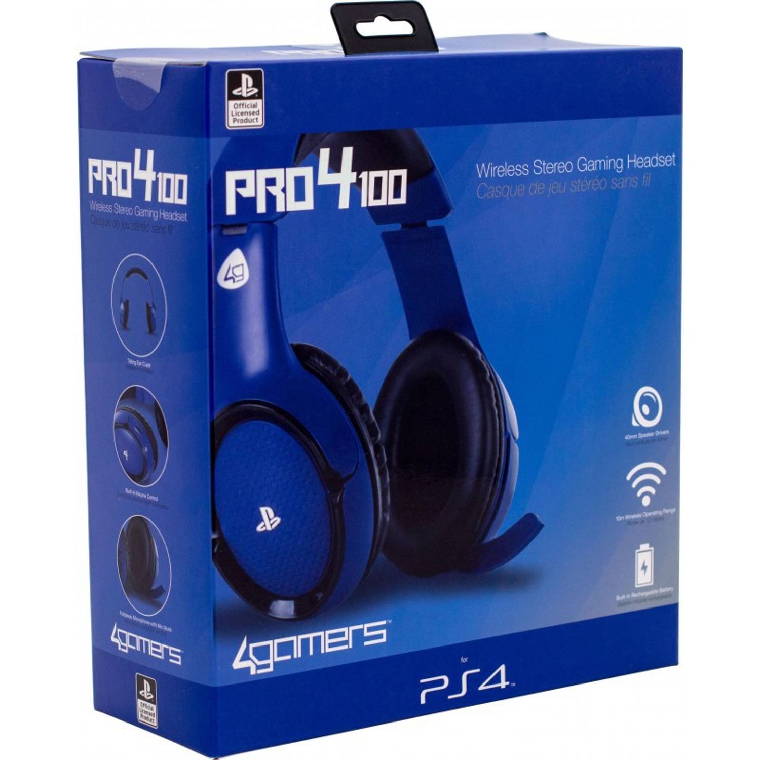 4Gamers PRO4100 Wireless Stereo Gaming Headset Black 4Gamers PRO4100 Wireless Stereo Gaming Headset Black