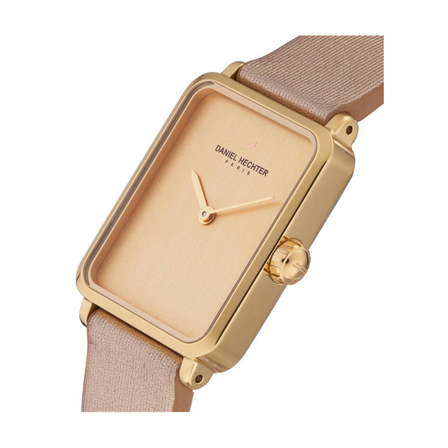 Daniel Hechter Republique gold Beige Gold Beige Satin Women's Watch Daniel Hechter Republique gold Beige Gold Beige Satin Women's Watch