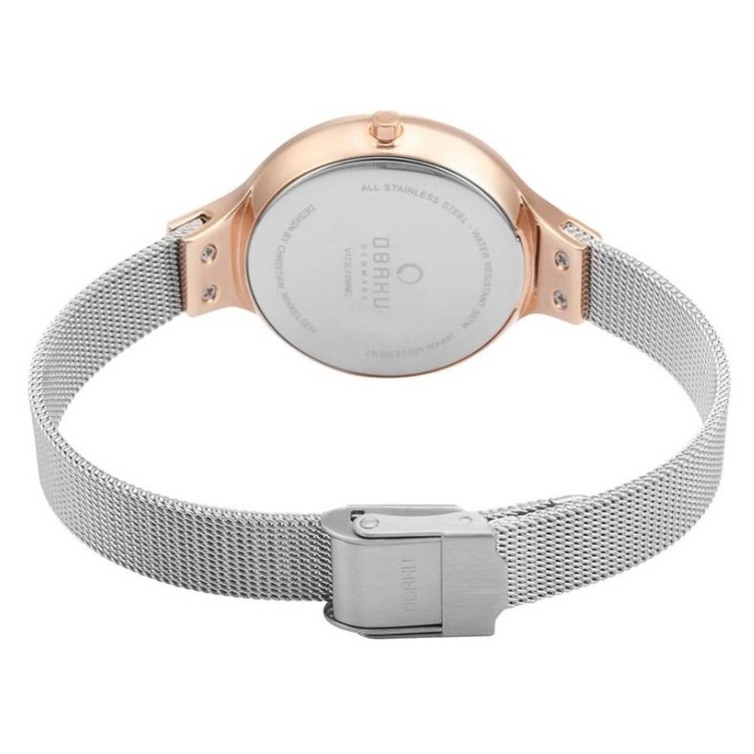 Obaku V173LXVWMC Silver Quartz Ladies Watch Obaku V173LXVWMC Silver Quartz Ladies Watch