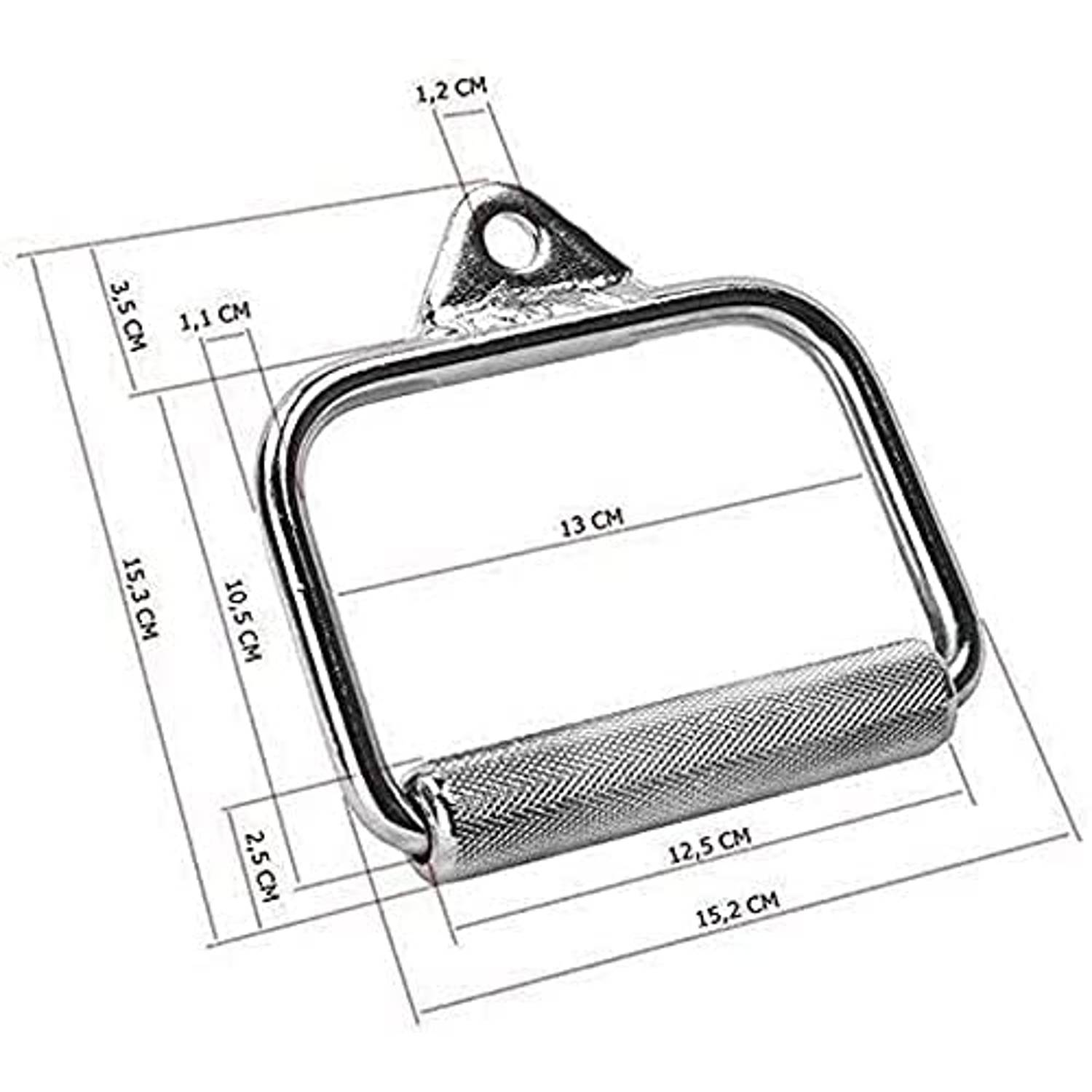 ULTIMAX 2Pcs D-Rubber Handle Cable Machine Attachment Exercise Handle Pull Down Rowing Handle Weightlifting Accessory for Gym Home Cable Attachment, Non Slip and Durable Handle-Chrome ULTIMAX 2Pcs D-Rubber Handle Cable Machine Attachment Exercise Handle Pull Down Rowing Handle Weightlifting Accessory for Gym Home Cable Attachment, Non Slip and Durable Handle-Chrome