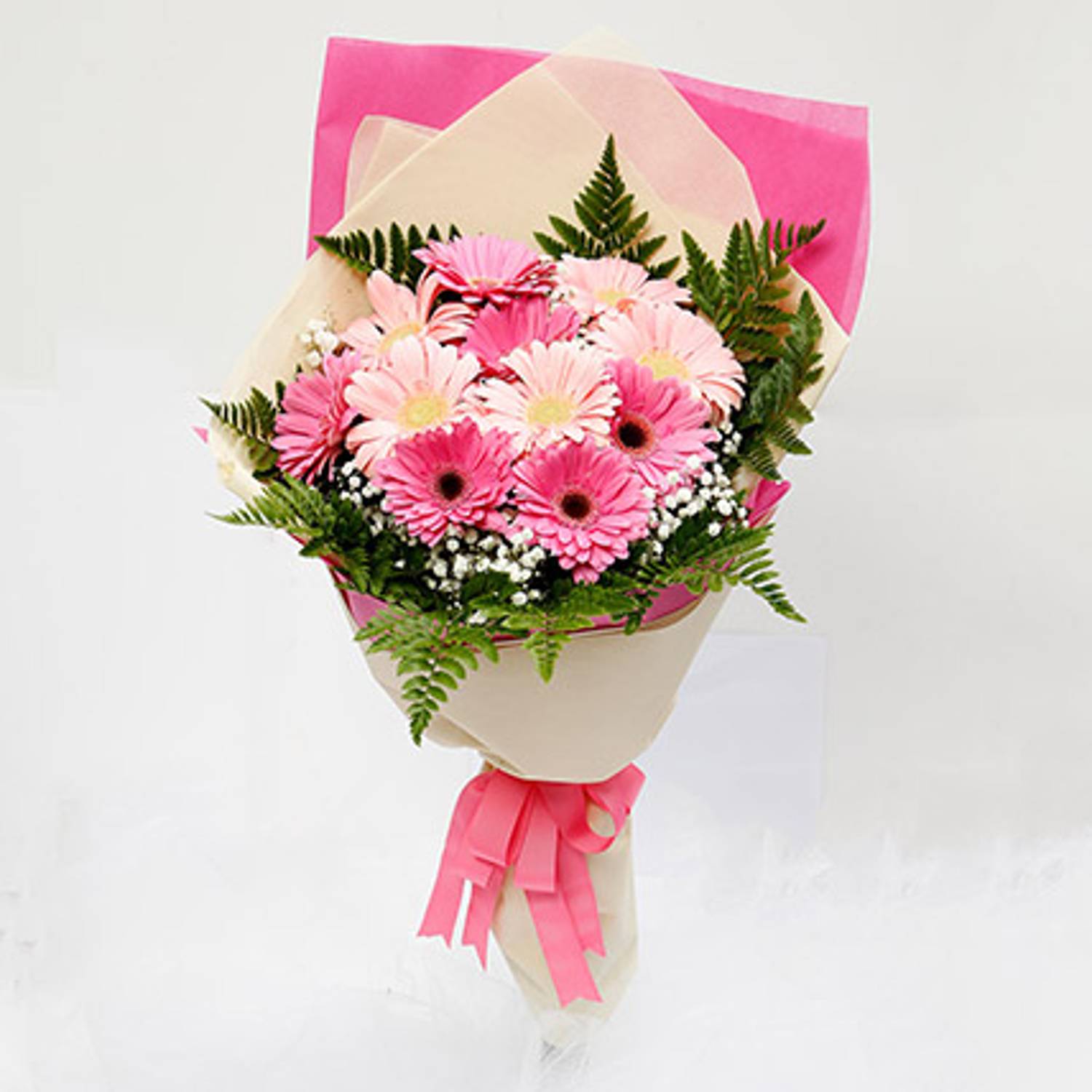 Beautiful Pink Gerbera Bouquet Beautiful Pink Gerbera Bouquet