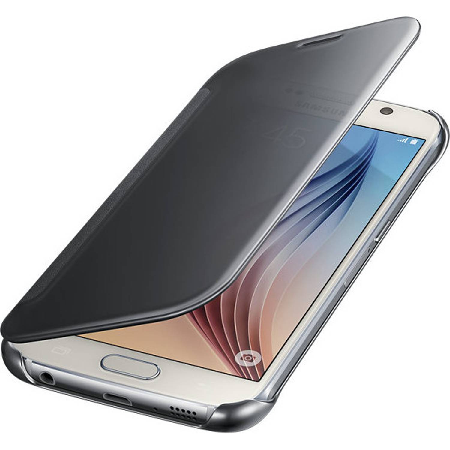 Samsung EFZG920BSEGAE Clear View Cover Silver For Galaxy S6 Samsung EFZG920BSEGAE Clear View Cover Silver For Galaxy S6