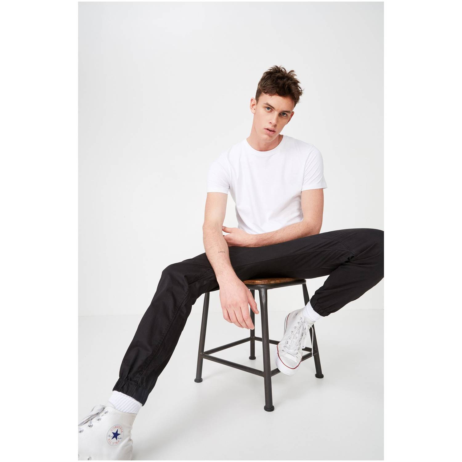 Cotton On Drake Cuffed Pant Black Size 28 Cotton On Drake Cuffed Pant Black Size 28