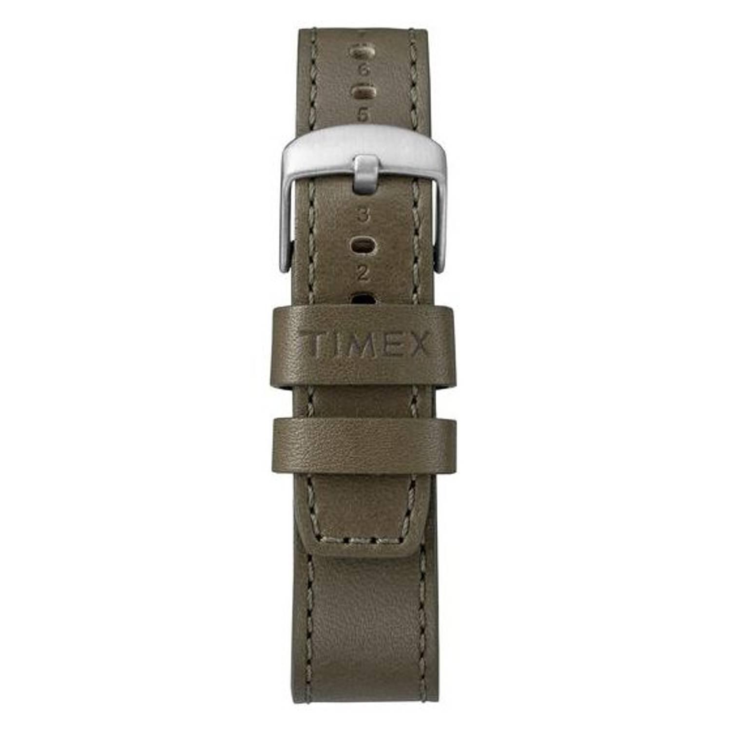 Timex The Waterbury Quartz Green Leather Watch For Men TW2R71100 Timex The Waterbury Quartz Green Leather Watch For Men TW2R71100