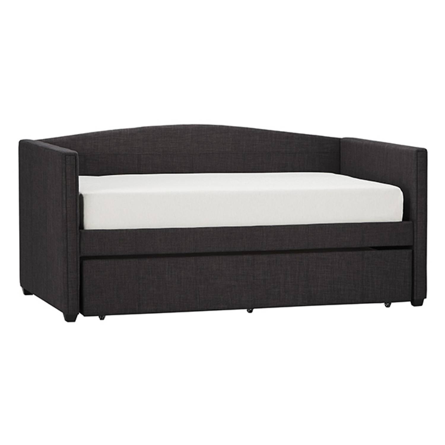 Shelter Arm Daybed and Trundle Day Bed only Dark Grey Shelter Arm Daybed and Trundle Day Bed only Dark Grey