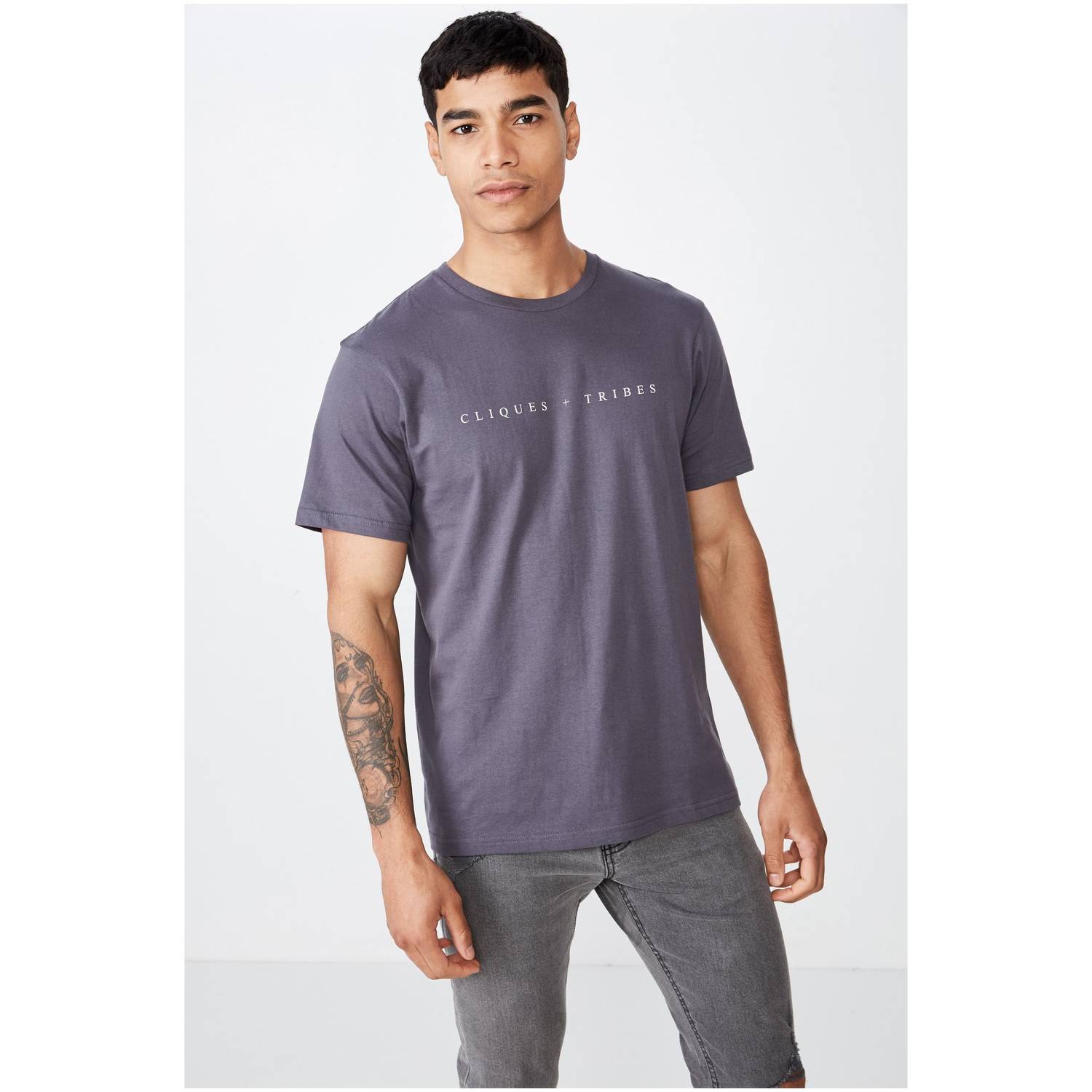 Cotton On Tbar Urban T-Shirt Blue Extra Small Cotton On Tbar Urban T-Shirt Blue Extra Small