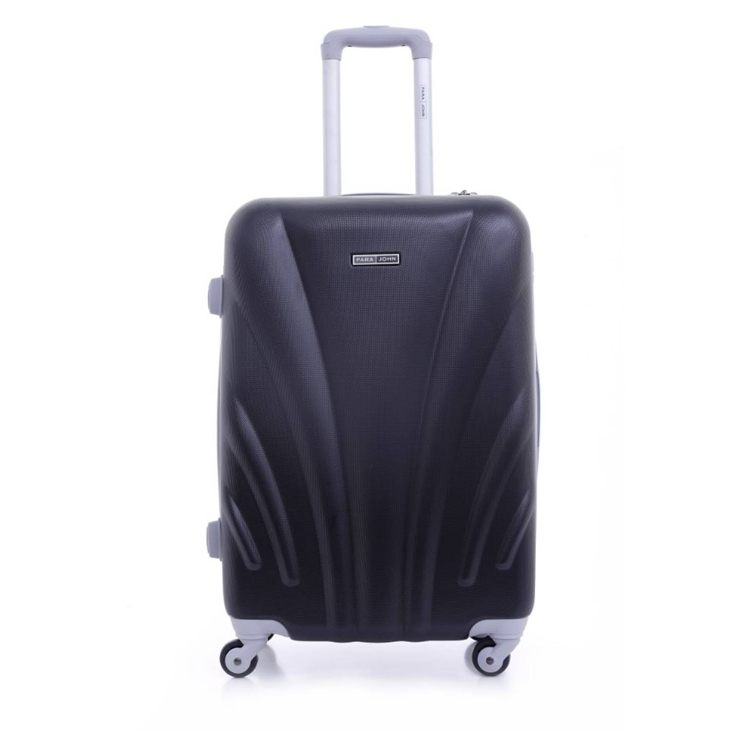 Para John ABS Luggage Travel Trolley With 4 Wheels 3pcs Set Black Para John ABS Luggage Travel Trolley With 4 Wheels 3pcs Set Black