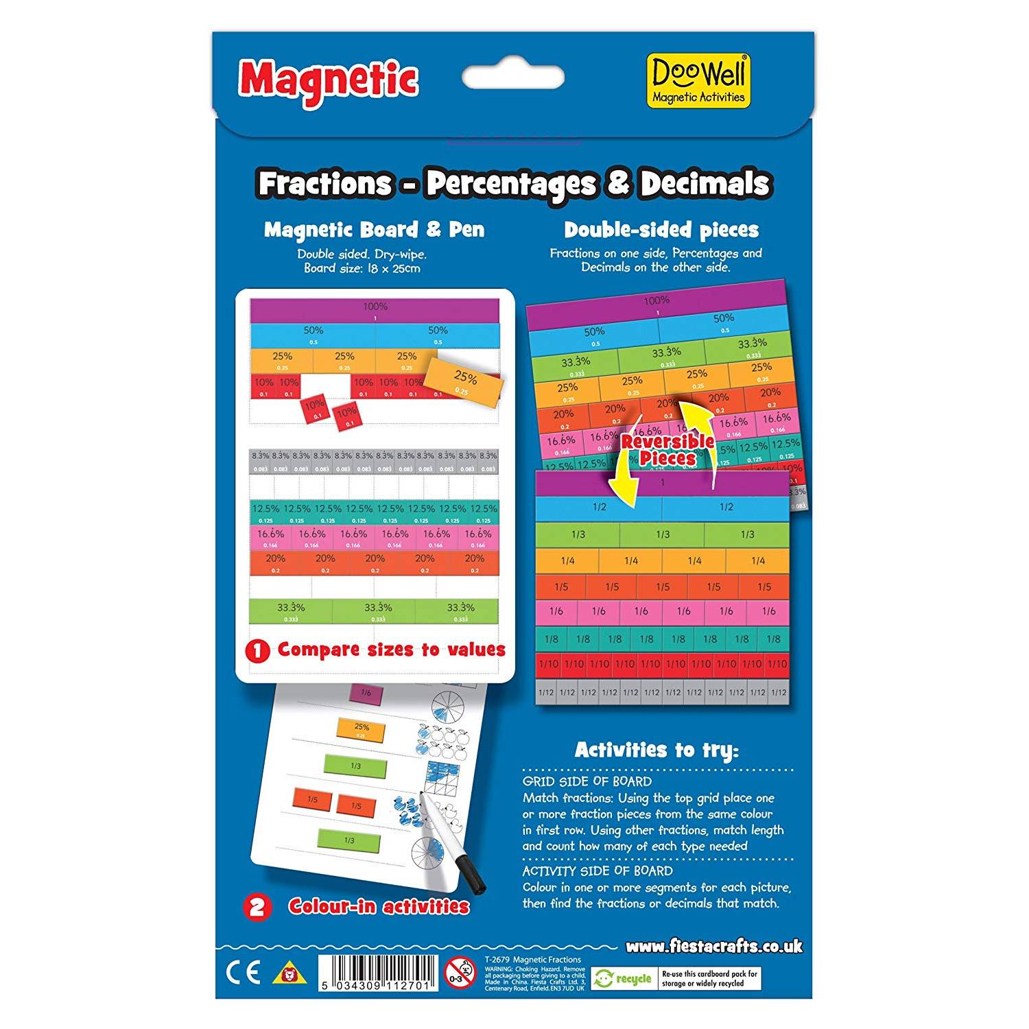 Fiesta Crafts T-2679 Magnetic Fractions Fiesta Crafts T-2679 Magnetic Fractions