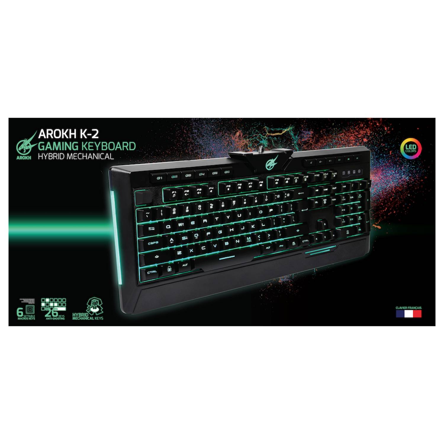 Port Designs Arokh K2 Gaming Keyboard Black 901501 Port Designs Arokh K2 Gaming Keyboard Black 901501
