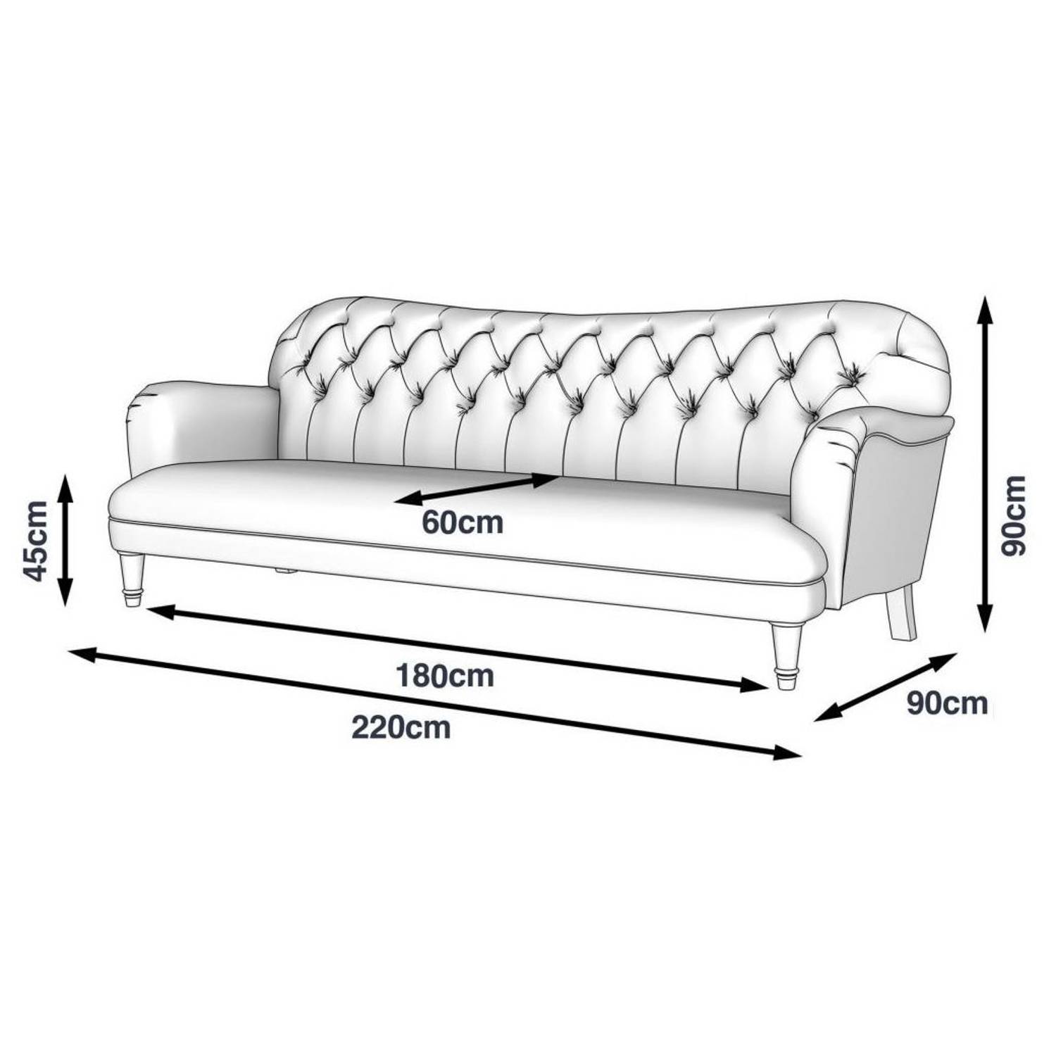 Galaxy Design Burford 3 Seater Sofa Natural Brown Galaxy Design Burford 3 Seater Sofa Natural Brown