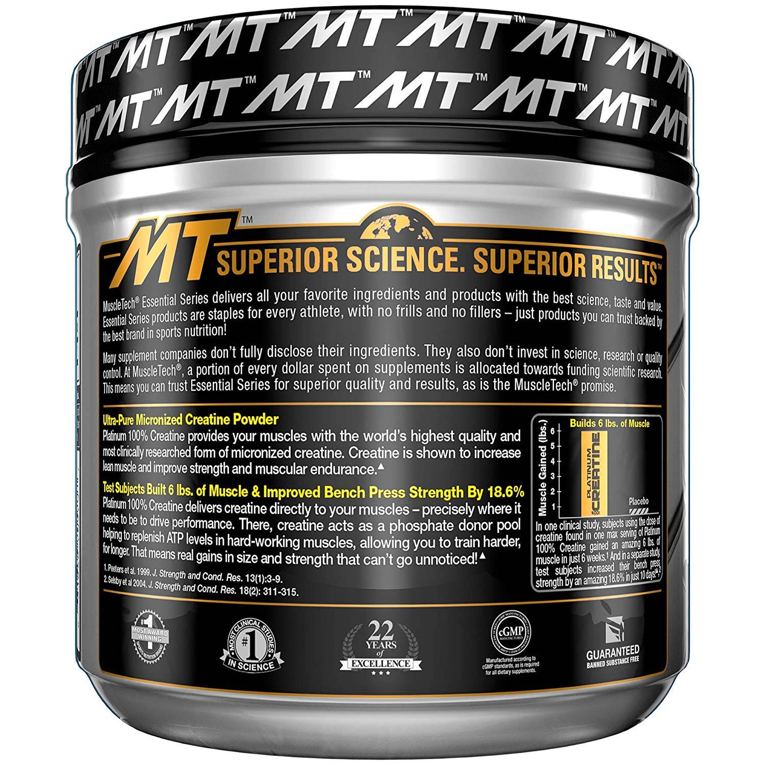 MuscleTech Platinum Creatine 400G MuscleTech Platinum Creatine 400G