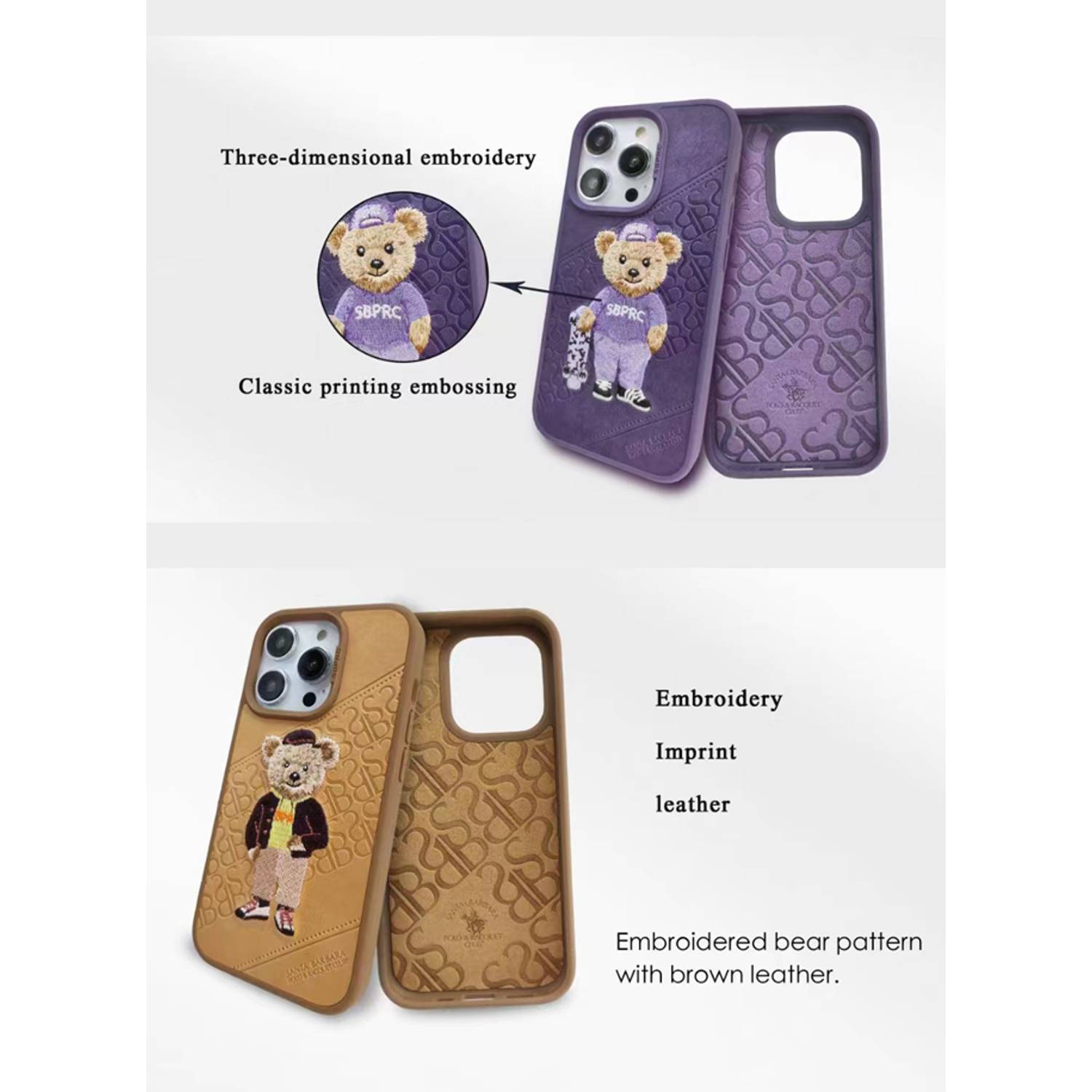 Santa Crete Series Retro and Classic Embroidery and Emboss design Phone Case for iPhone14 Pro Max Brown Santa Crete Series Retro and Classic Embroidery and Emboss design Phone Case for iPhone14 Pro Max Brown