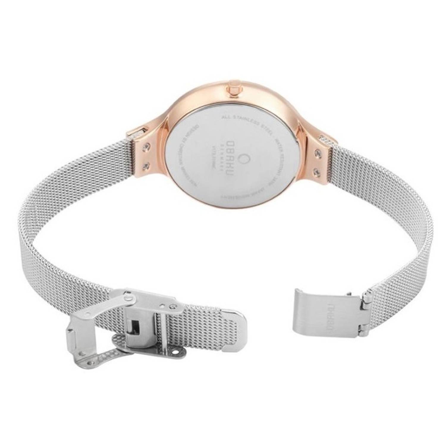 Obaku V173LXVWMC Silver Quartz Ladies Watch Obaku V173LXVWMC Silver Quartz Ladies Watch