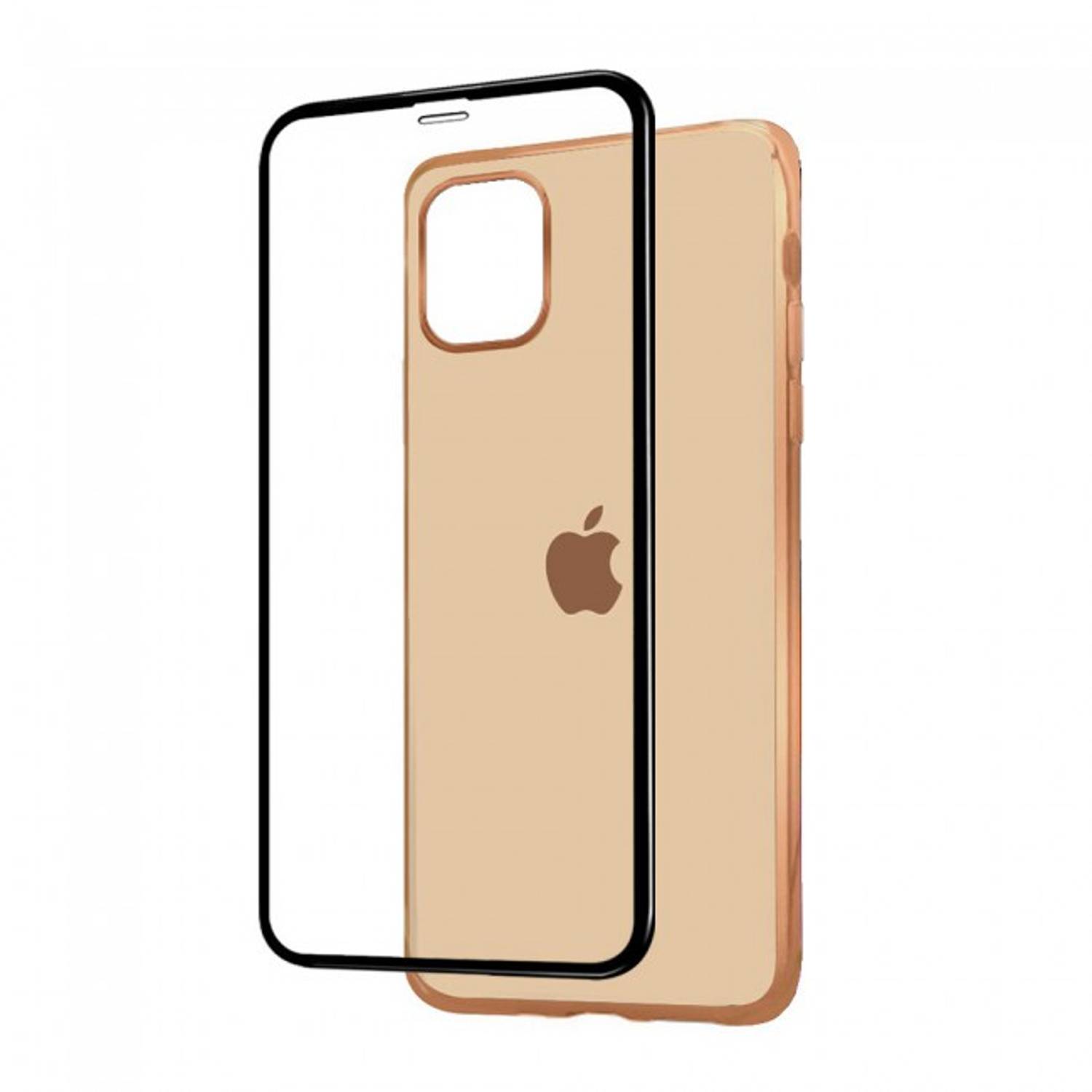 2-pack Case Cover And Screen Protector For Iphone 12 Mini - Rose Gold 2-pack Case Cover And Screen Protector For Iphone 12 Mini - Rose Gold