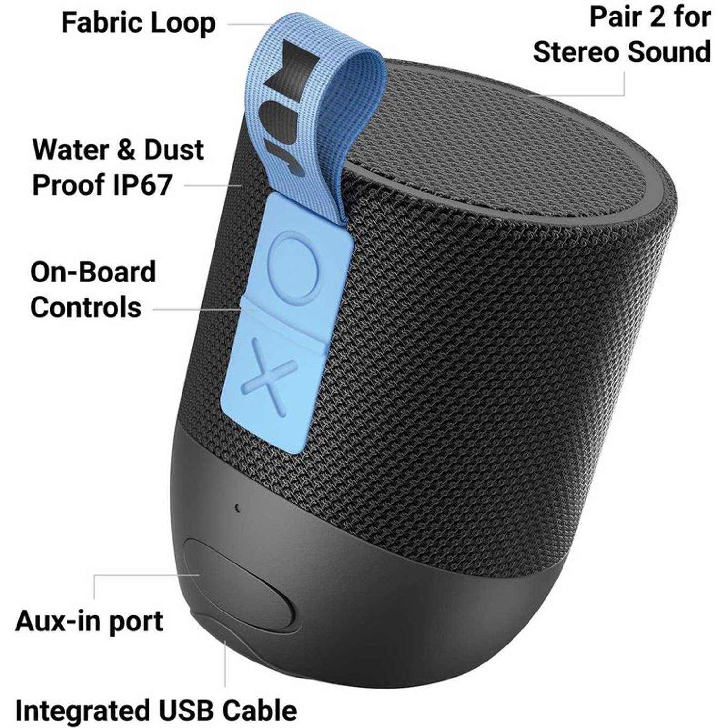 Jam Double Chill Portable Bluetooth Speaker Black Jam Double Chill Portable Bluetooth Speaker Black