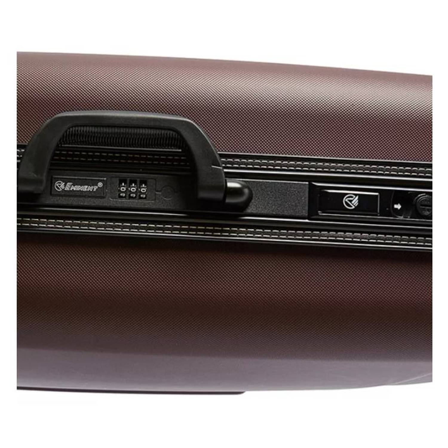 Eminent Hard ABS Suitcase Burgundy 26inch E772ABP-26 Eminent Hard ABS Suitcase Burgundy 26inch E772ABP-26