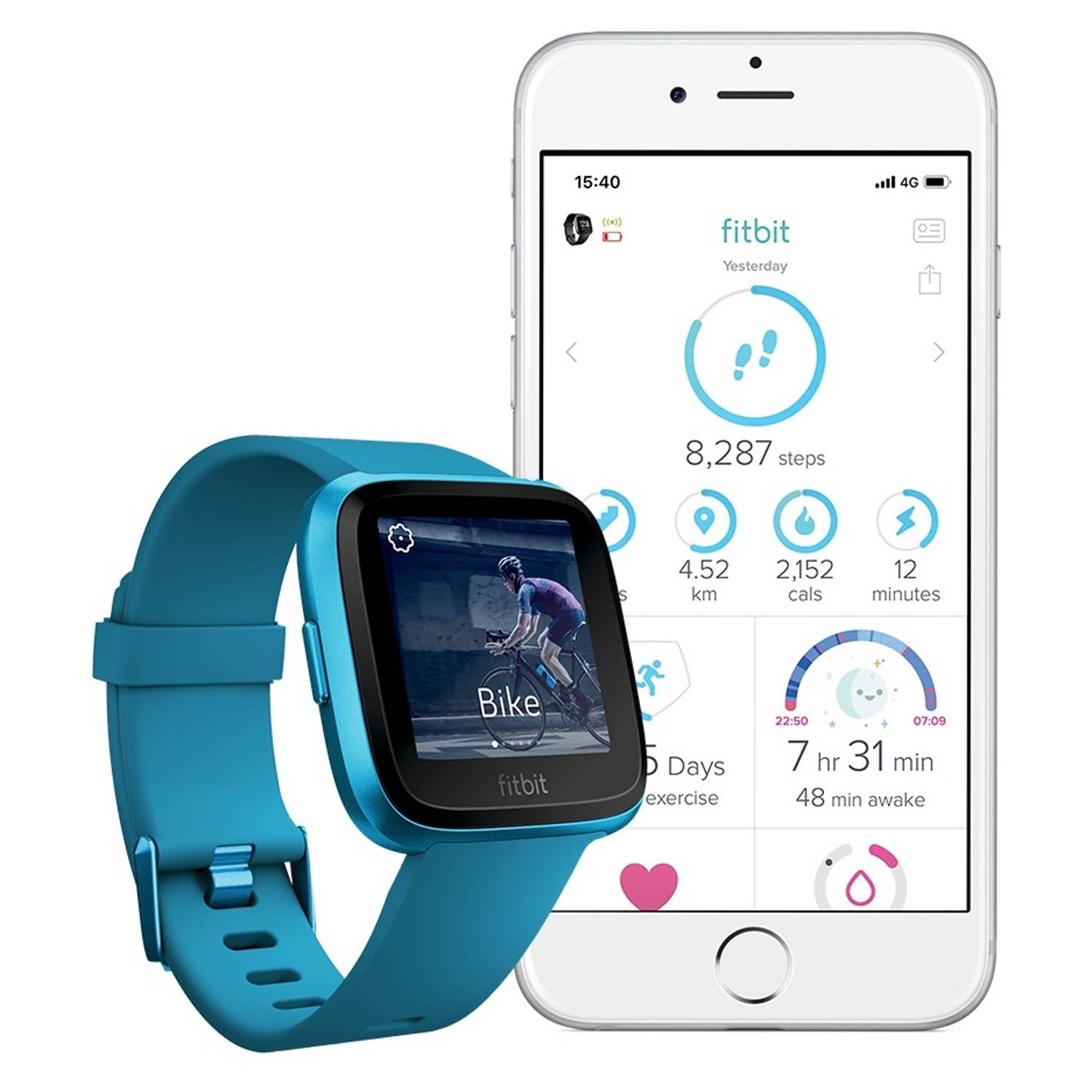 Fitbit Versa Lite Edition Smart Watch - Marina Blue Aluminum Fitbit Versa Lite Edition Smart Watch - Marina Blue Aluminum