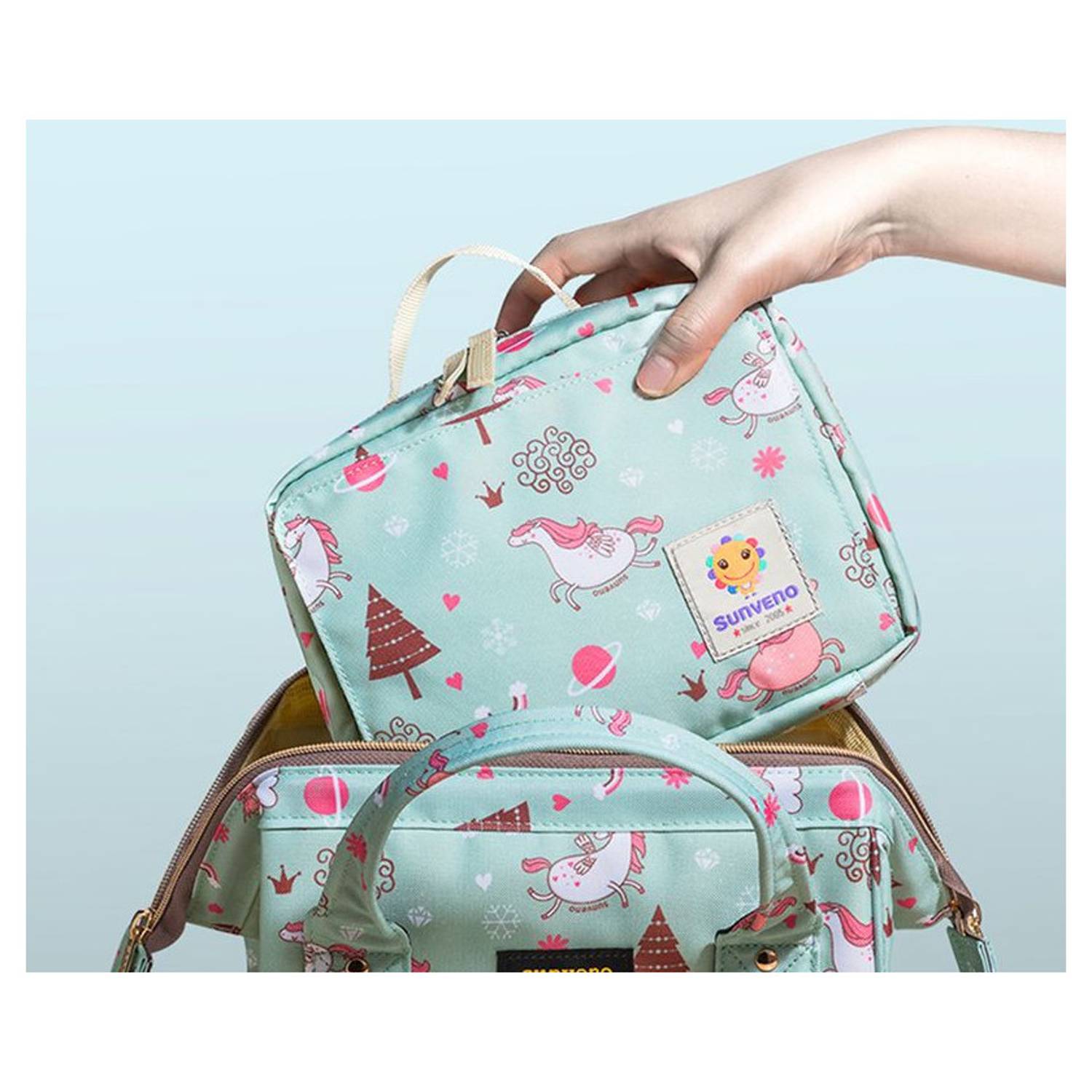 Sunveno Diaper Changing Clutch Kit Medium Green Sunveno Diaper Changing Clutch Kit Medium Green