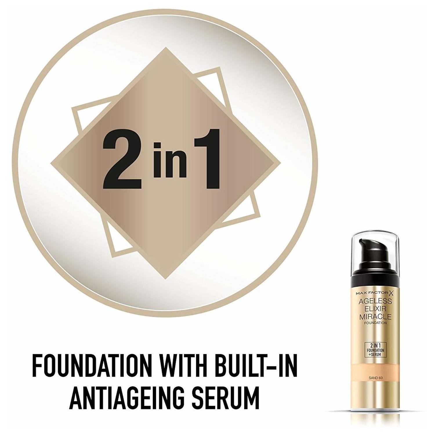 Max Factor Ageless Elixir Miracle Foundation 75 Golden Max Factor Ageless Elixir Miracle Foundation 75 Golden