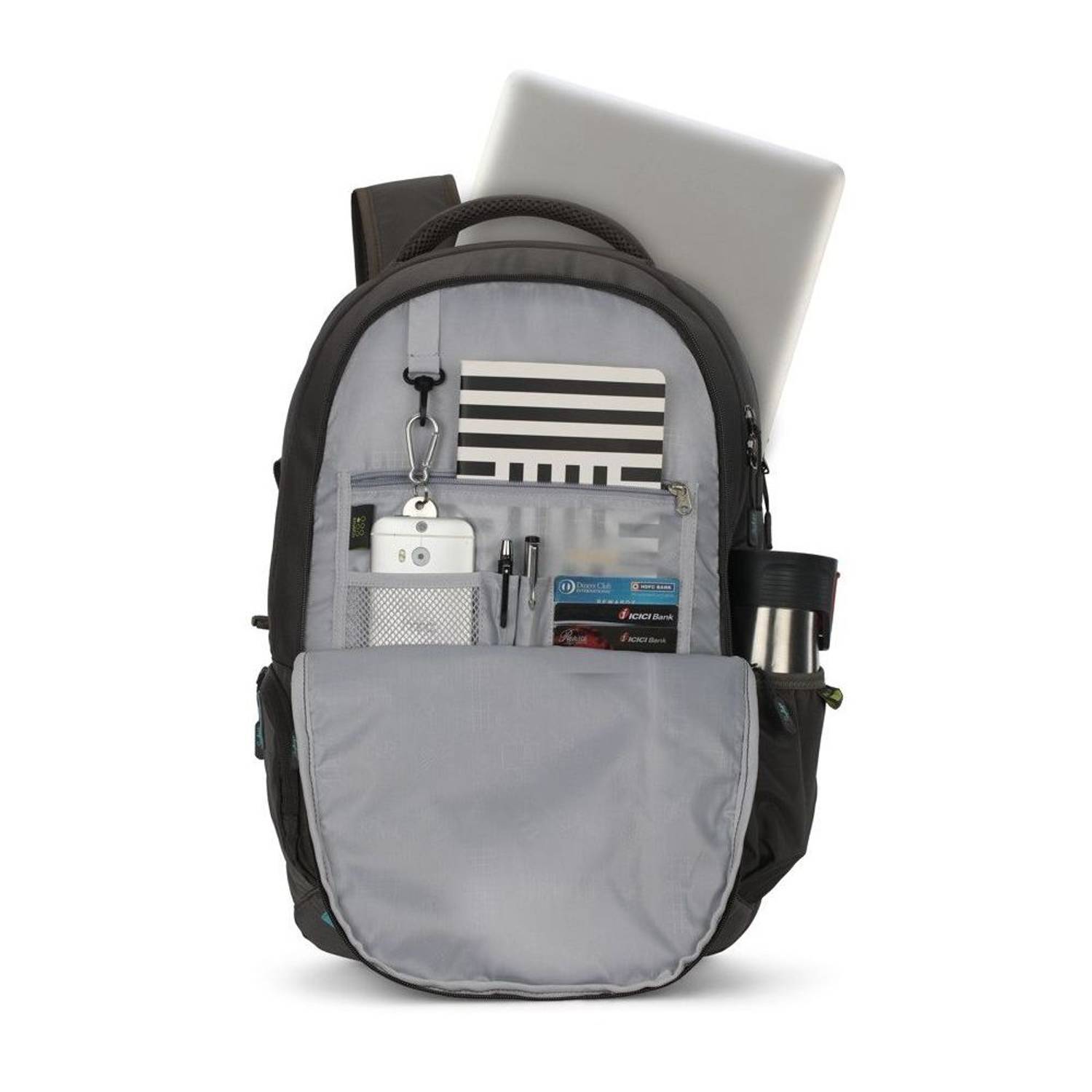 Skybags Aztek Grey Backpack For Unisex 20inch Skybags Aztek Grey Backpack For Unisex 20inch