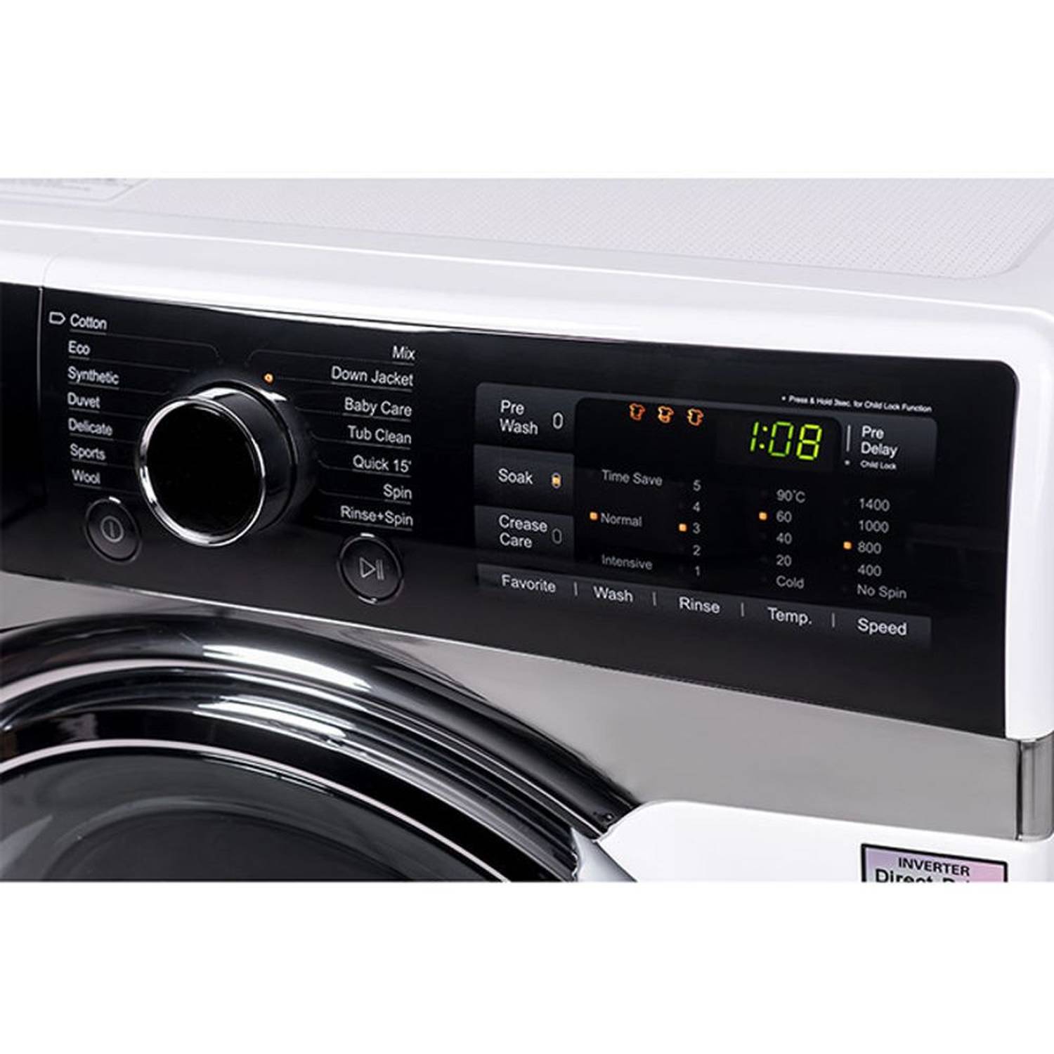 Evvoli Front Load Washing Machine 7 kg EVWM-FDDH-712S Evvoli Front Load Washing Machine 7 kg EVWM-FDDH-712S